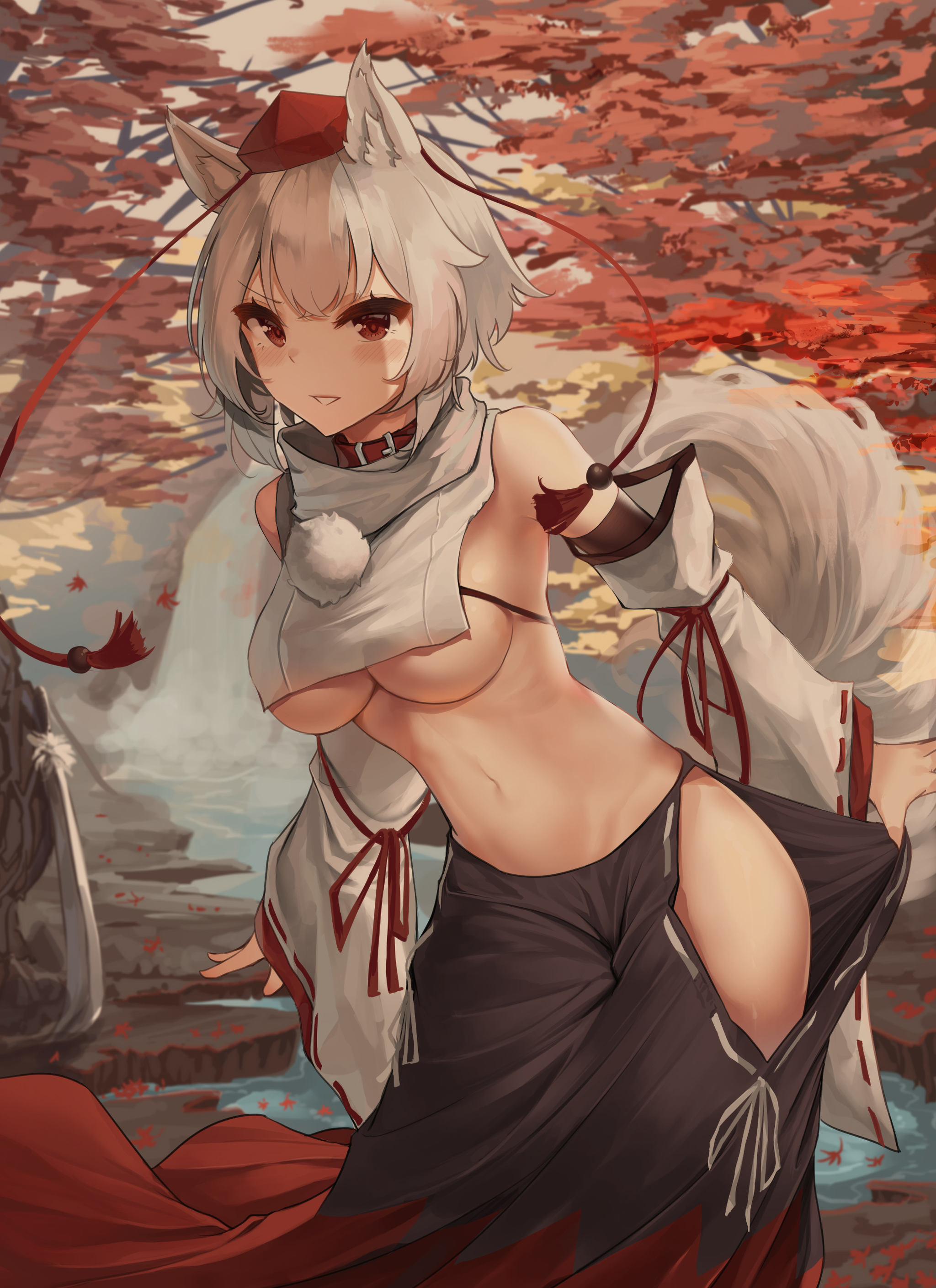 Inubashiri momiji - NSFW, Touhou, Inubashiri momiji, Anime, Anime art, Boobs, Hand-drawn erotica, Erotic, Taeminhyeon