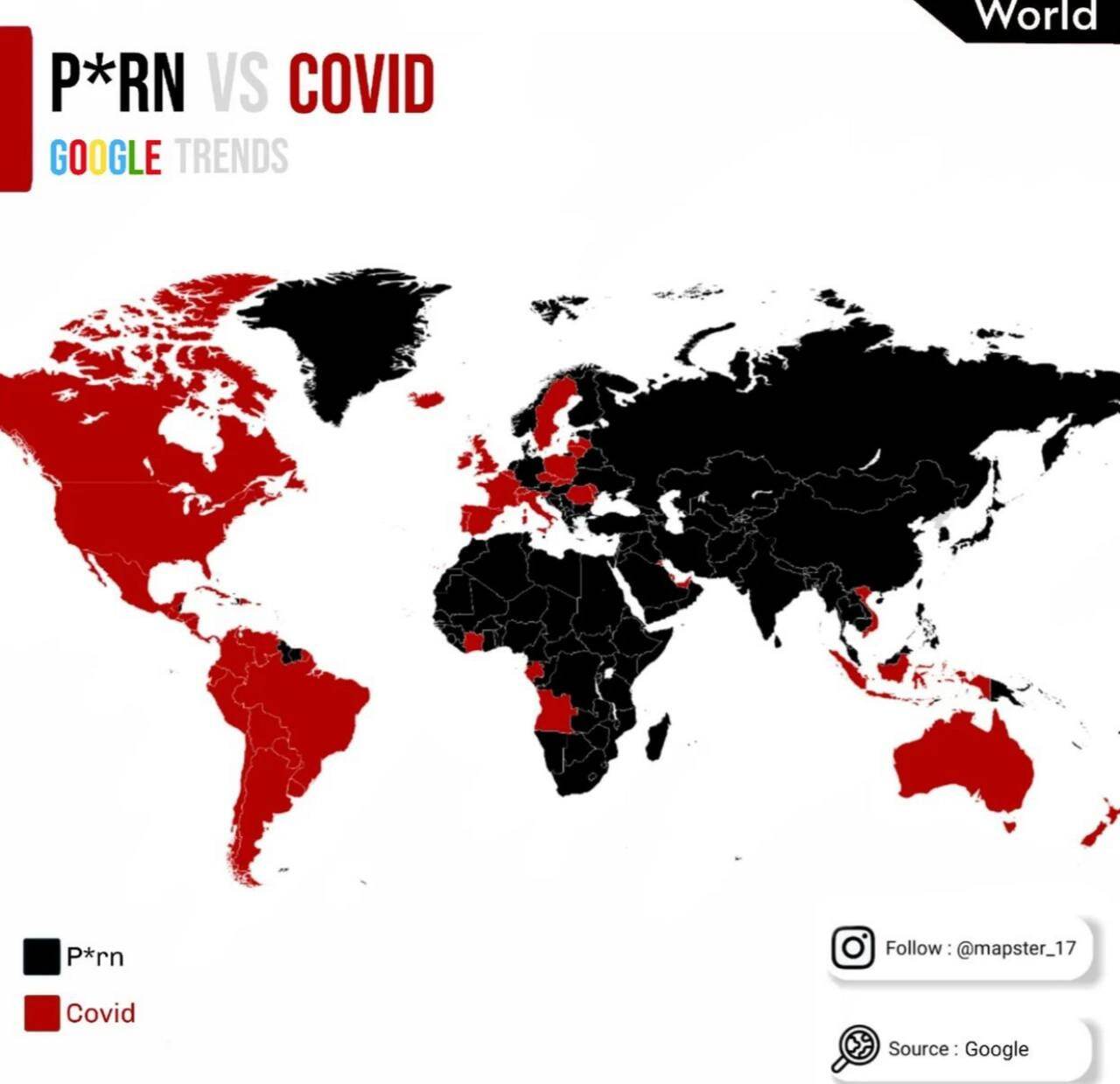 Что чаще ищут в Google: порно или новости о COVID-19 | Пикабу