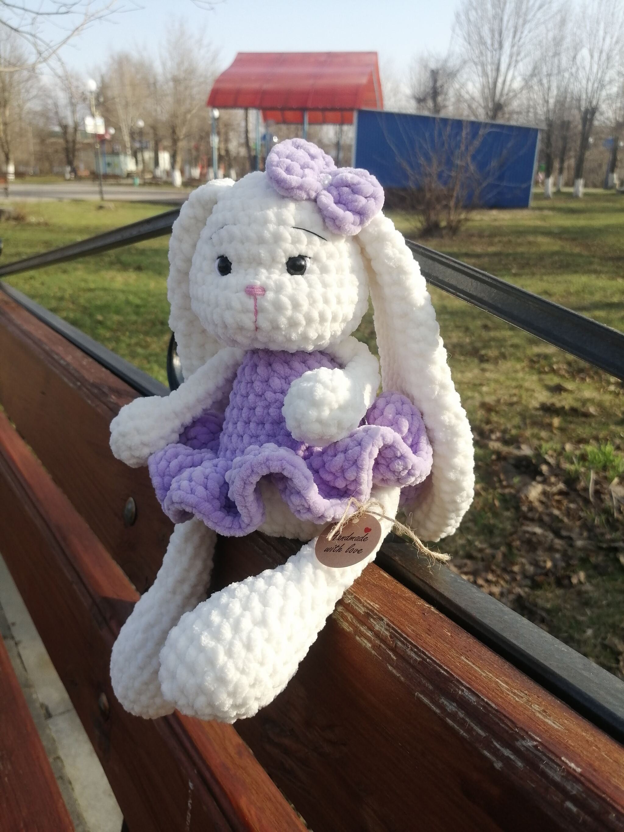 Leveret - My, Amigurumi, Crochet, Knitted toys, Needlework without process, Longpost