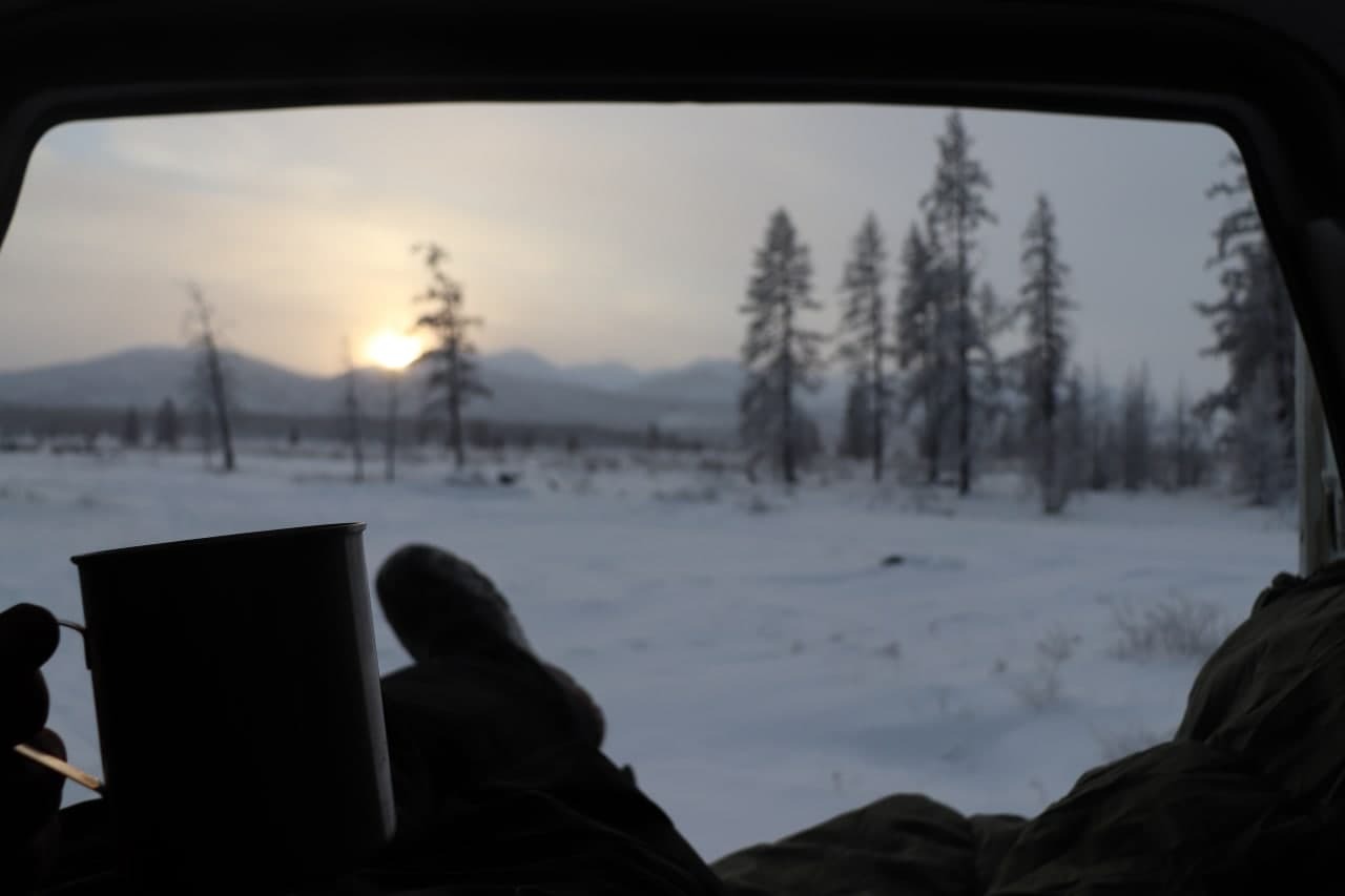 Response to the post Really Good Morning - My, Yakutia, Reply to post, dawn, First post, Vanlife, A wave of posts