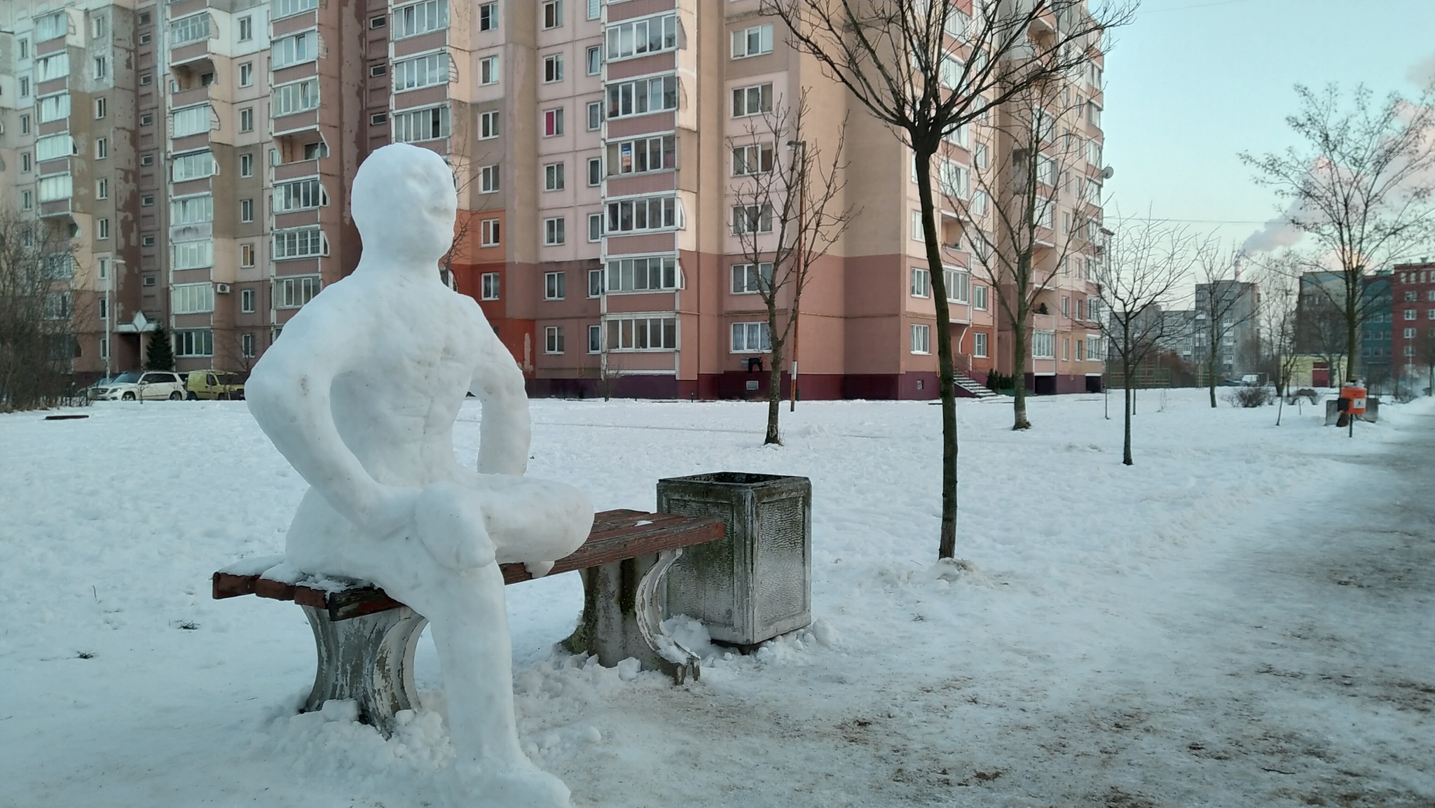 Снежный человек - Город, Зима, Скульптура