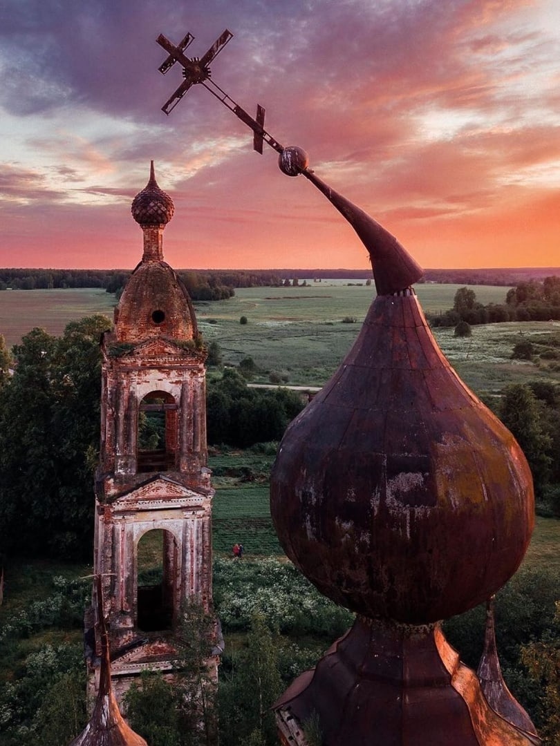 Сретенская церковь. Резанино, Ярославская область - Ярославская область, Заброшенное, Путешествие по России, Фотография