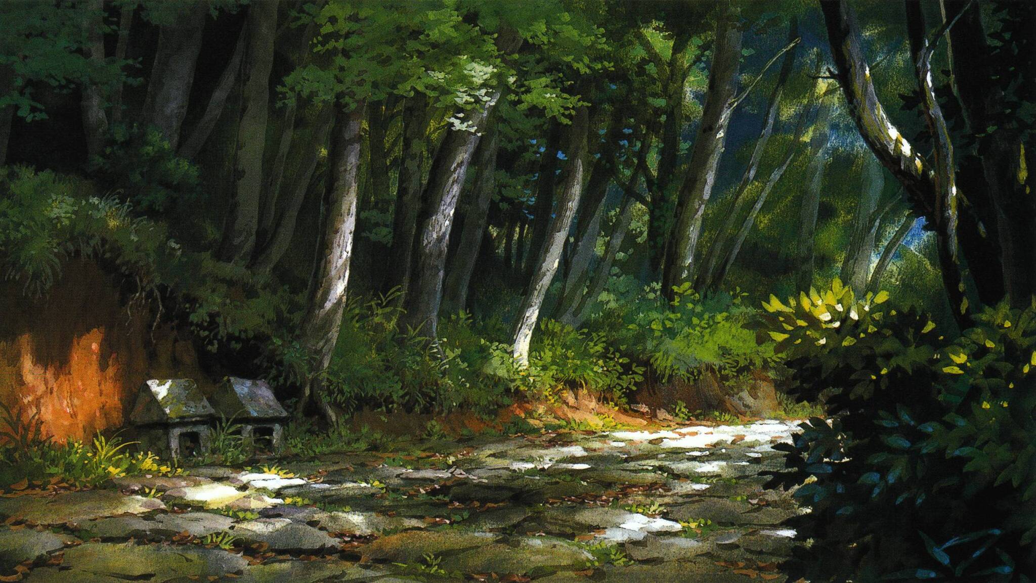 Well, just backgrounds from different works by Ghibli - Anime, Anime art, Studio ghibli, Longpost, Kazuo Oga, Landscape