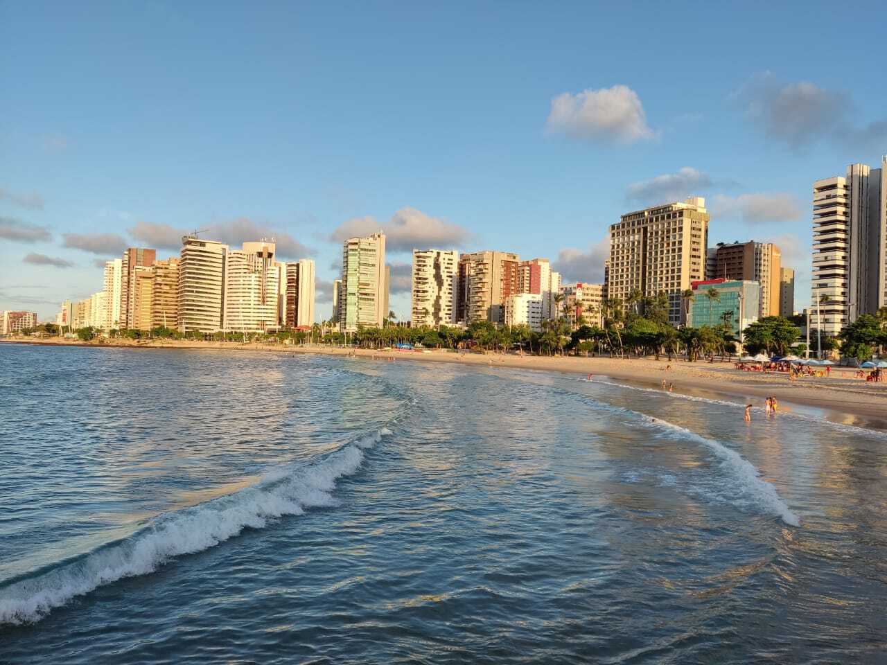 Brazil, the city of Fortaleza on the ocean - Brazil, Beach, Ocean, Sunset, Summer, Sea, Clouds, Sky, Landscape, Longpost