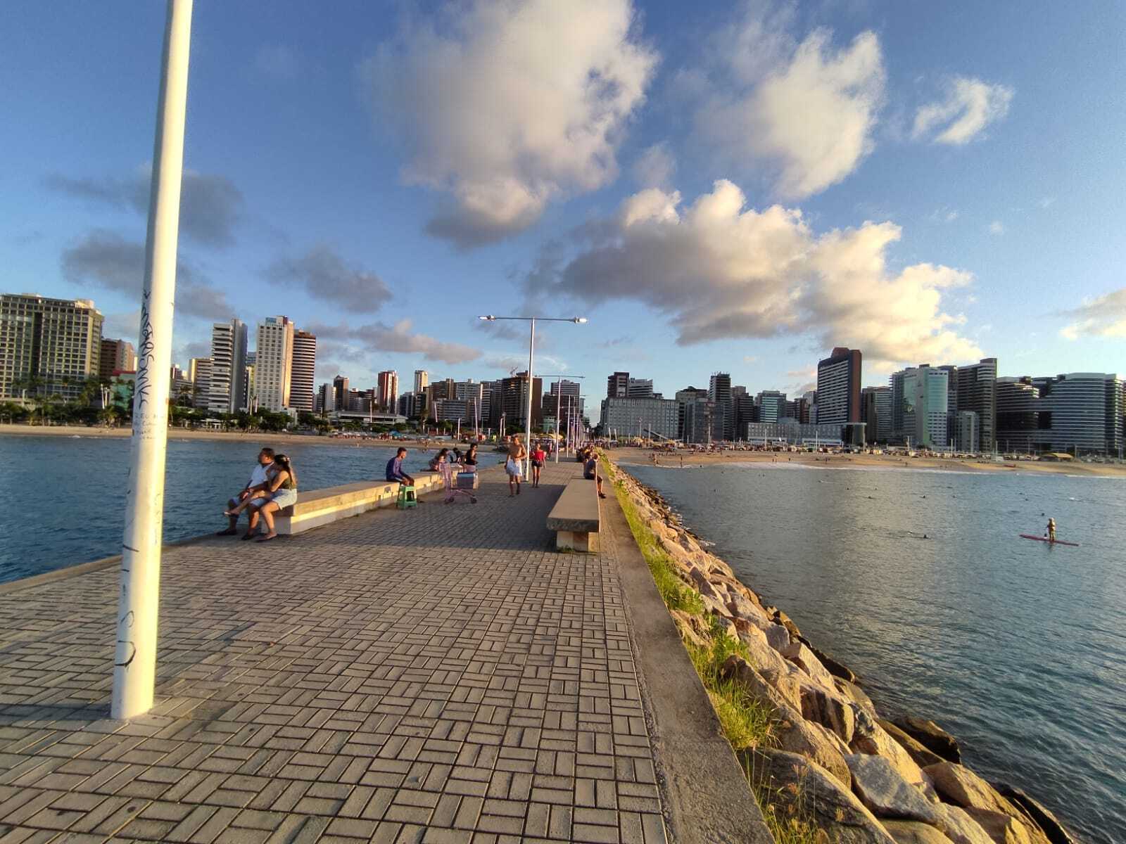 Brazil, the city of Fortaleza on the ocean - Brazil, Beach, Ocean, Sunset, Summer, Sea, Clouds, Sky, Landscape, Longpost