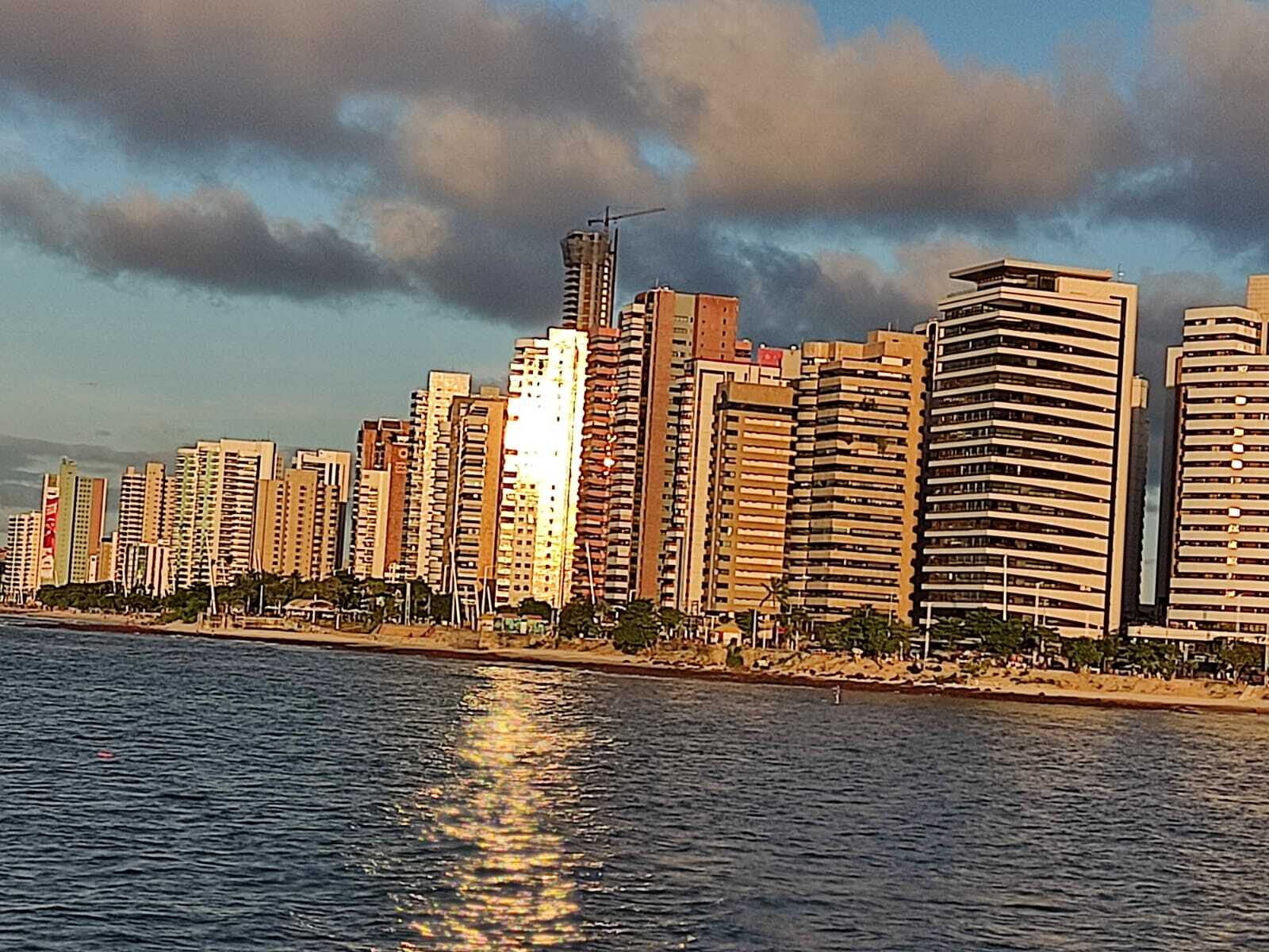 Brazil, the city of Fortaleza on the ocean - Brazil, Beach, Ocean, Sunset, Summer, Sea, Clouds, Sky, Landscape, Longpost