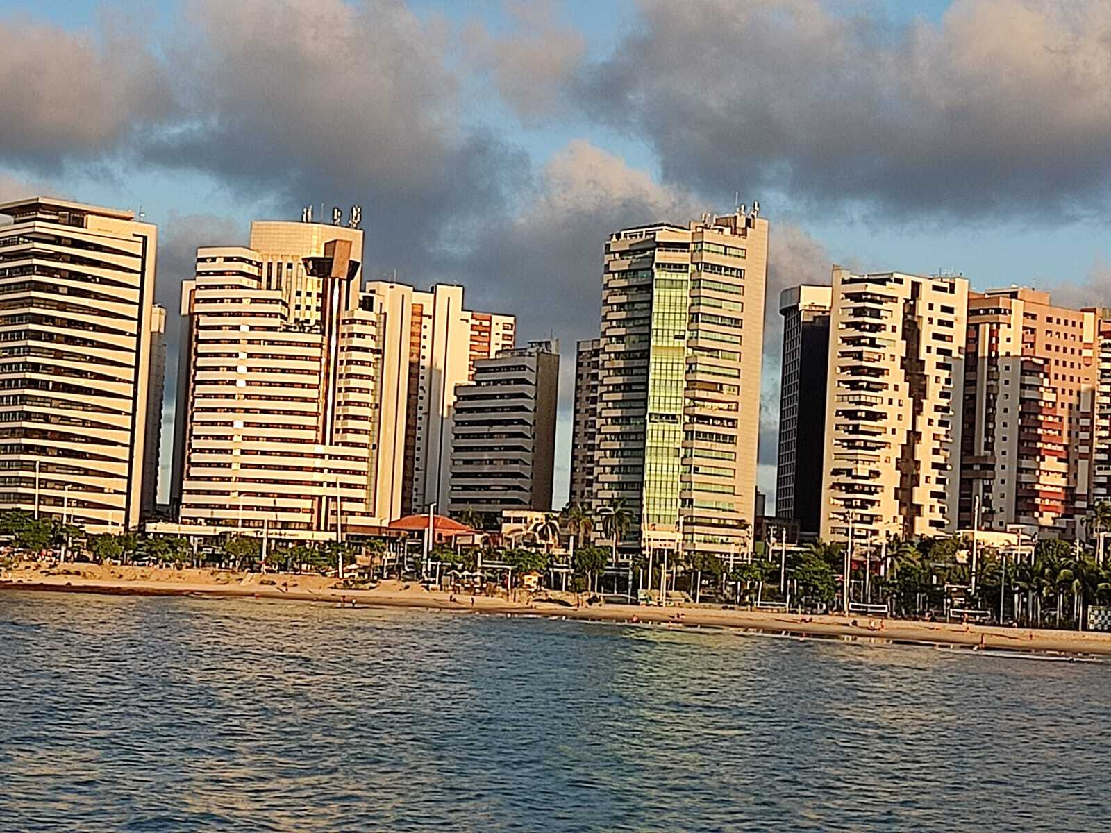 Brazil, the city of Fortaleza on the ocean - Brazil, Beach, Ocean, Sunset, Summer, Sea, Clouds, Sky, Landscape, Longpost