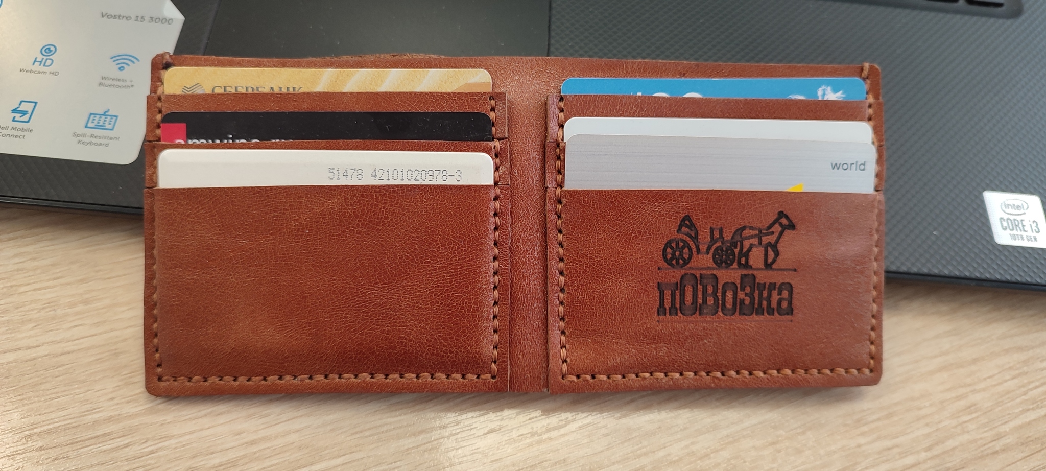 Cardholder from pOVoZki - Help, Work, The strength of the Peekaboo, Gratitude, Handmade, No rating, Longpost, Leather products