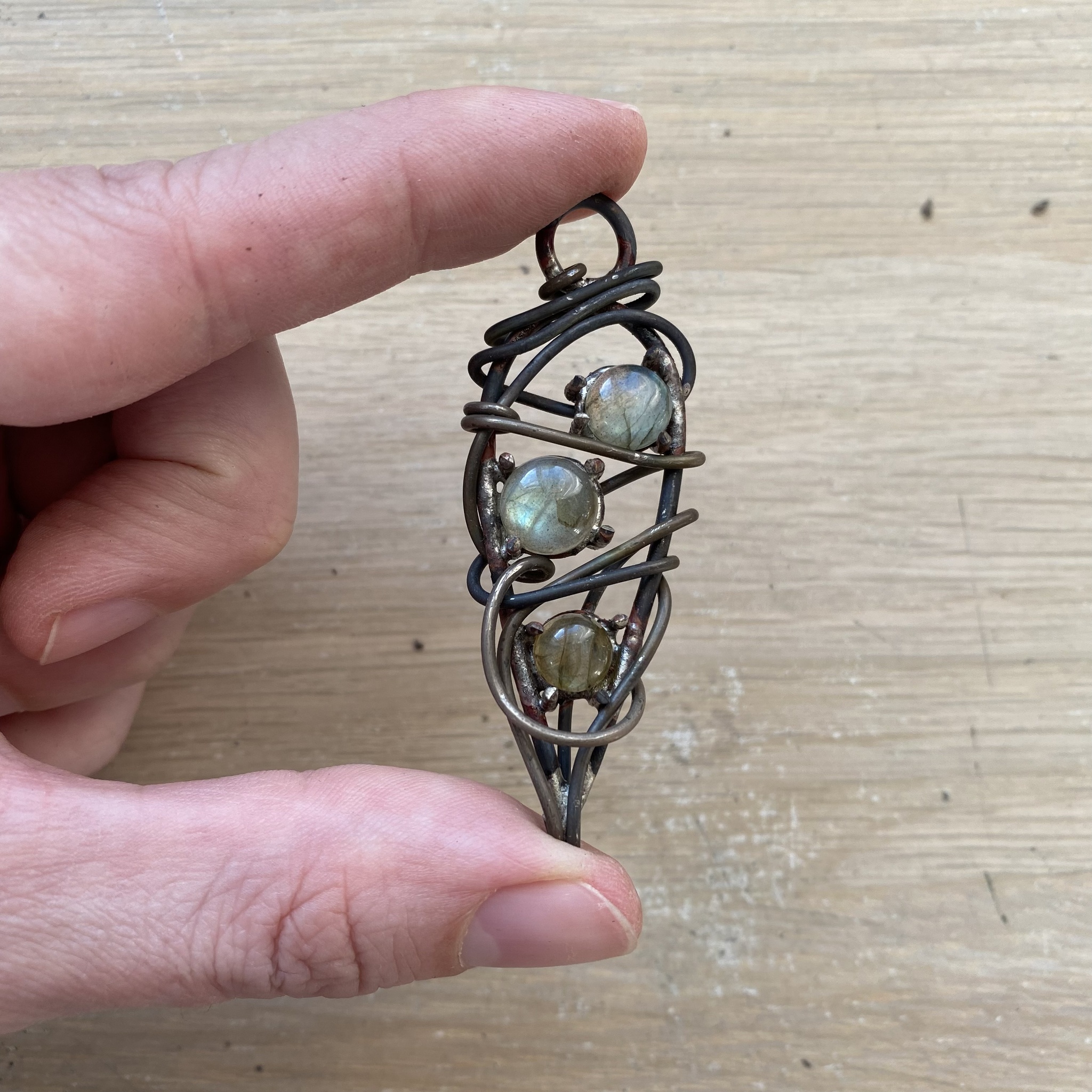 Creative process - My, Fantasy, Wire wrap, Pendant, Handmade, Creation, Longpost, Needlework with process