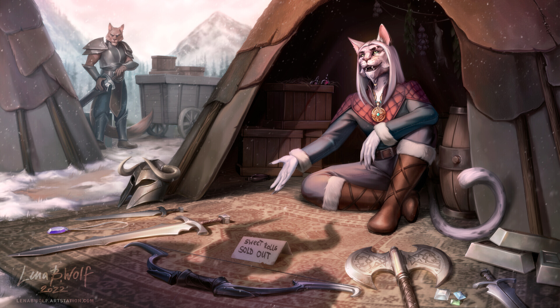 The Khajiit has merchandise if you have coins, friend! - Furry, Khajiit, The elder scrolls, The Elder Scrolls V: Skyrim, Lenabwolf