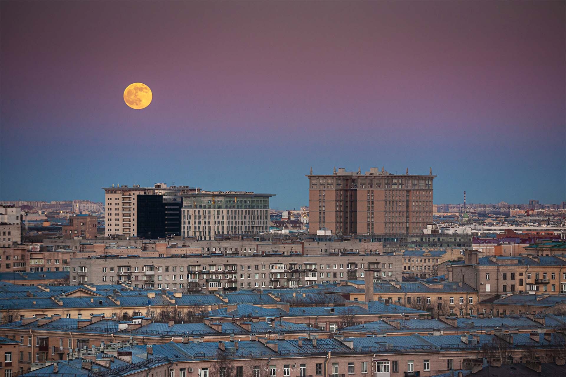 Supermoon in St. Petersburg - My, The photo, Saint Petersburg, moon, Super moon, Canon