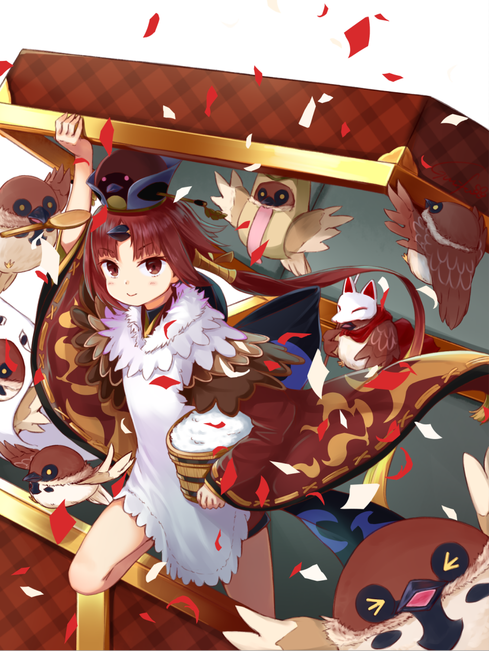 Sparrow - Anime, Anime art, Fate, Fate grand order, Beni-Enma, Longpost