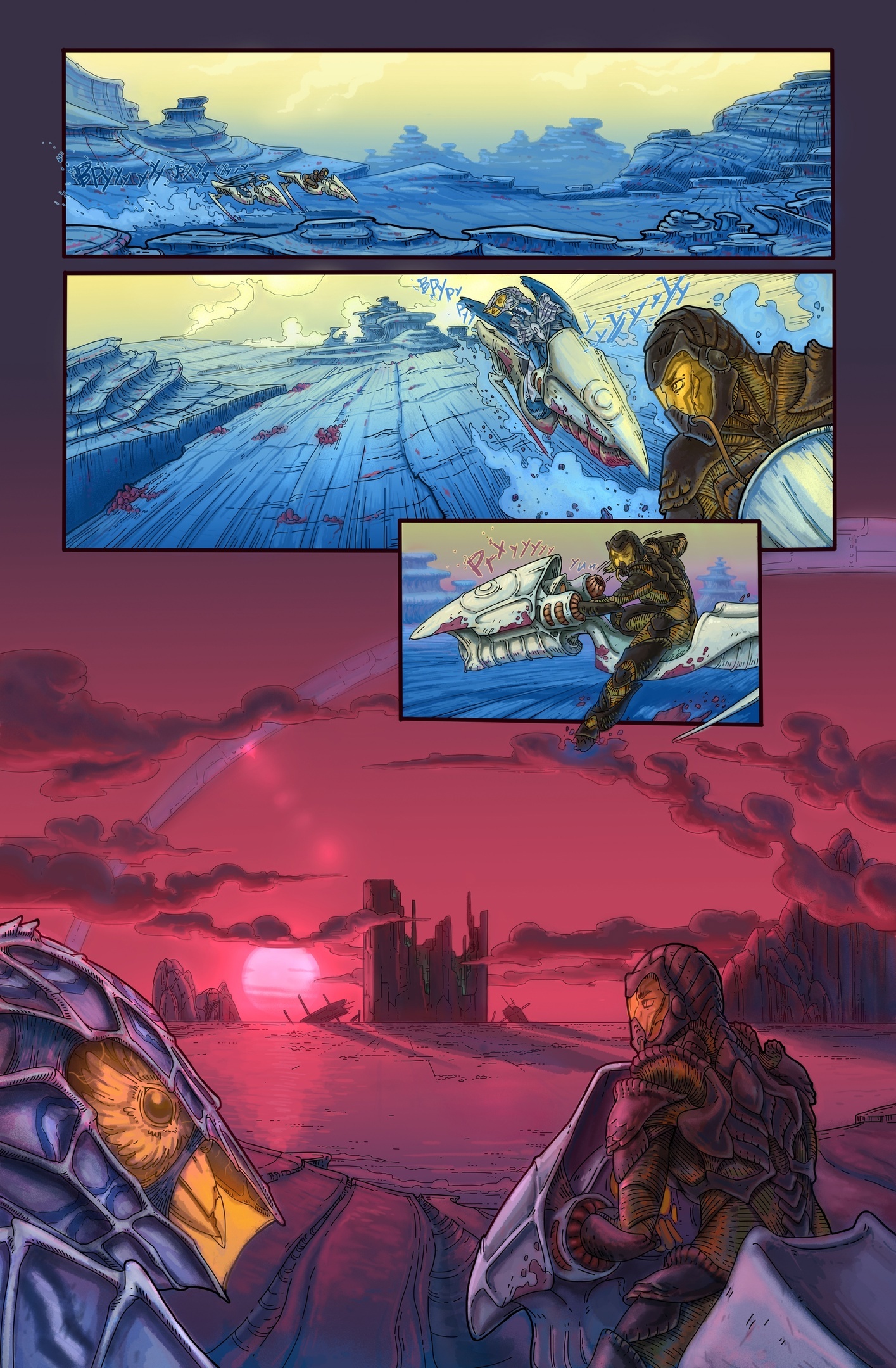 Pages from Covenantum: The Great Ancestors comic - Art, Comics, Web comic, Science fiction, Fantasy, Author's comic, Characters (edit), Aliens, Fantasy, Comicsbook, Biopunk, Biopunk, Longpost