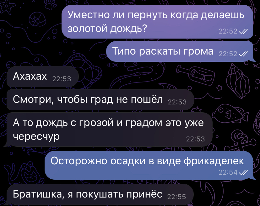 С подливой - Моё, Скриншот, Переписка, Туалетный юмор, Фекалии, Плохой юмор, Тупость