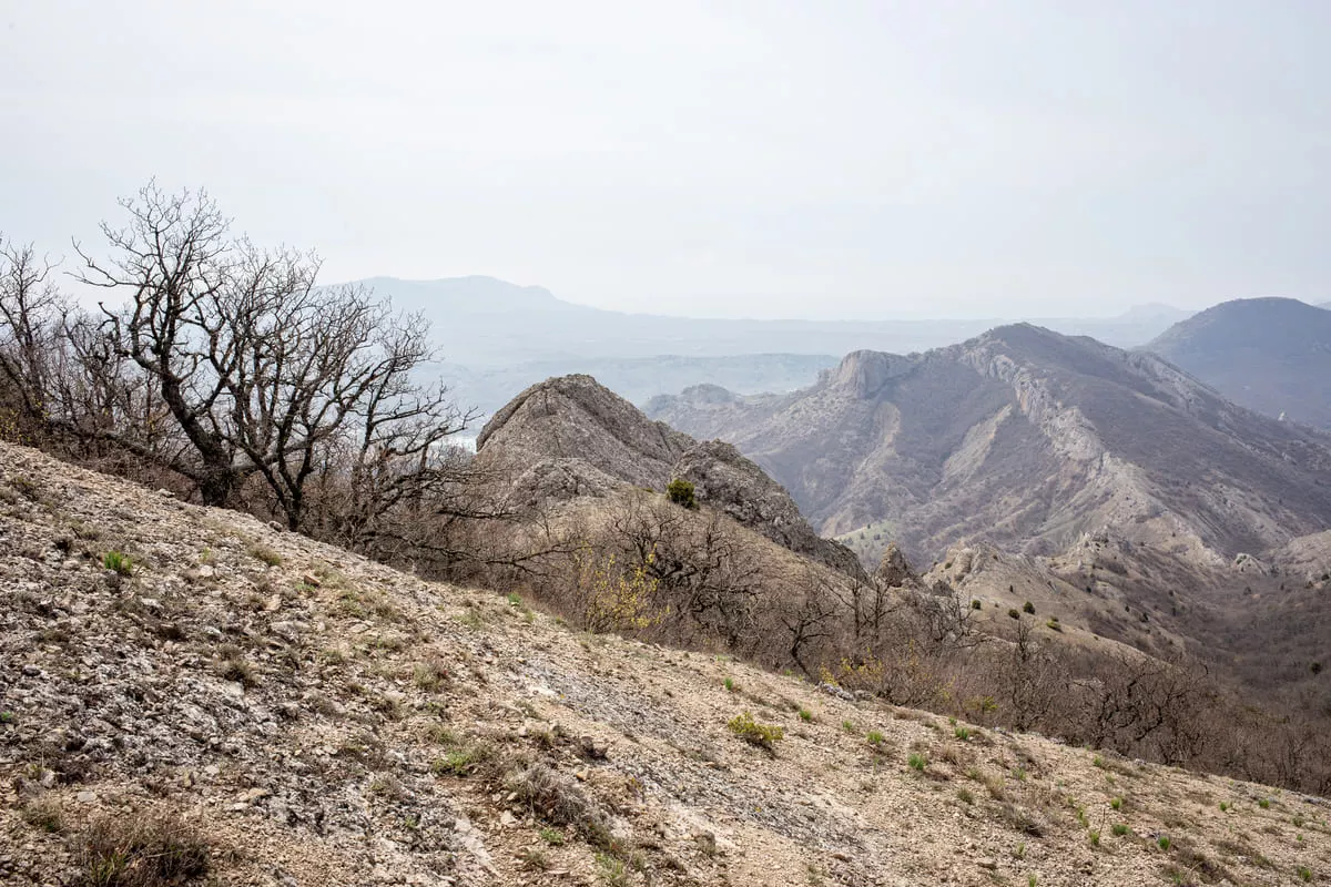 REPORT: March through the eastern Crimea on April 15-19, 2022 along the route Feodosia - NovyI Svet - My, Hike, Travel across Russia, Travels, The mountains, Crimea, Tent, Туристы, Tourism, Mountain tourism, Vacation, Black Sea, Longpost, The photo, Video, Youtube