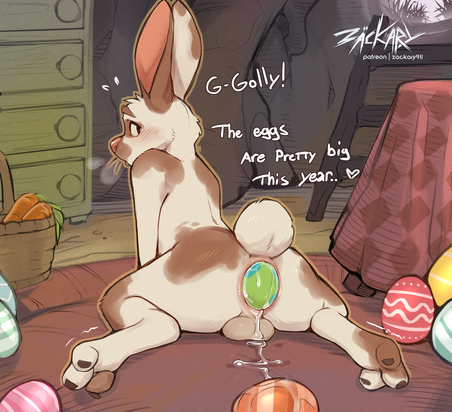 Easter eggs - NSFW, Furry, Furry art, Furry rabbit, Furotica male, Yiff, Easter, Easter eggs, Zackary911