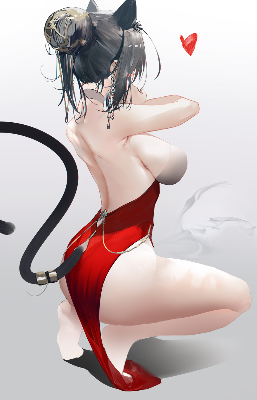 Schwarz - NSFW, Anime art, Anime, Schwarz, Arknights, Agm, Longpost