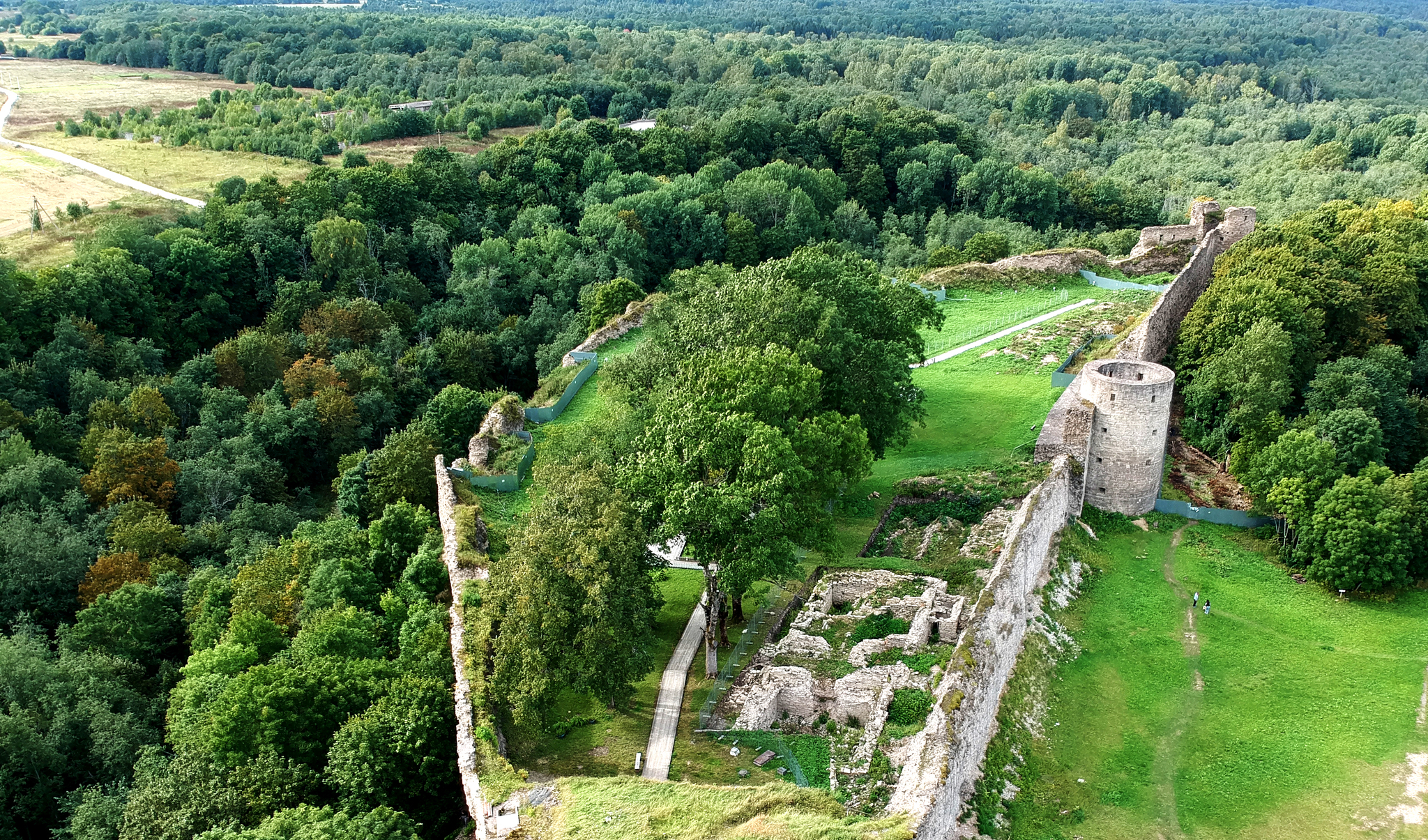 Крепость Копорье. Ленинградская Область - Моё, Фотография, DJI, DJI Spark, Путешествия, Фортификация, Ленинградская область, Аэросъемка, Квадрокоптер, Дрон, Путешествие по России, Длиннопост