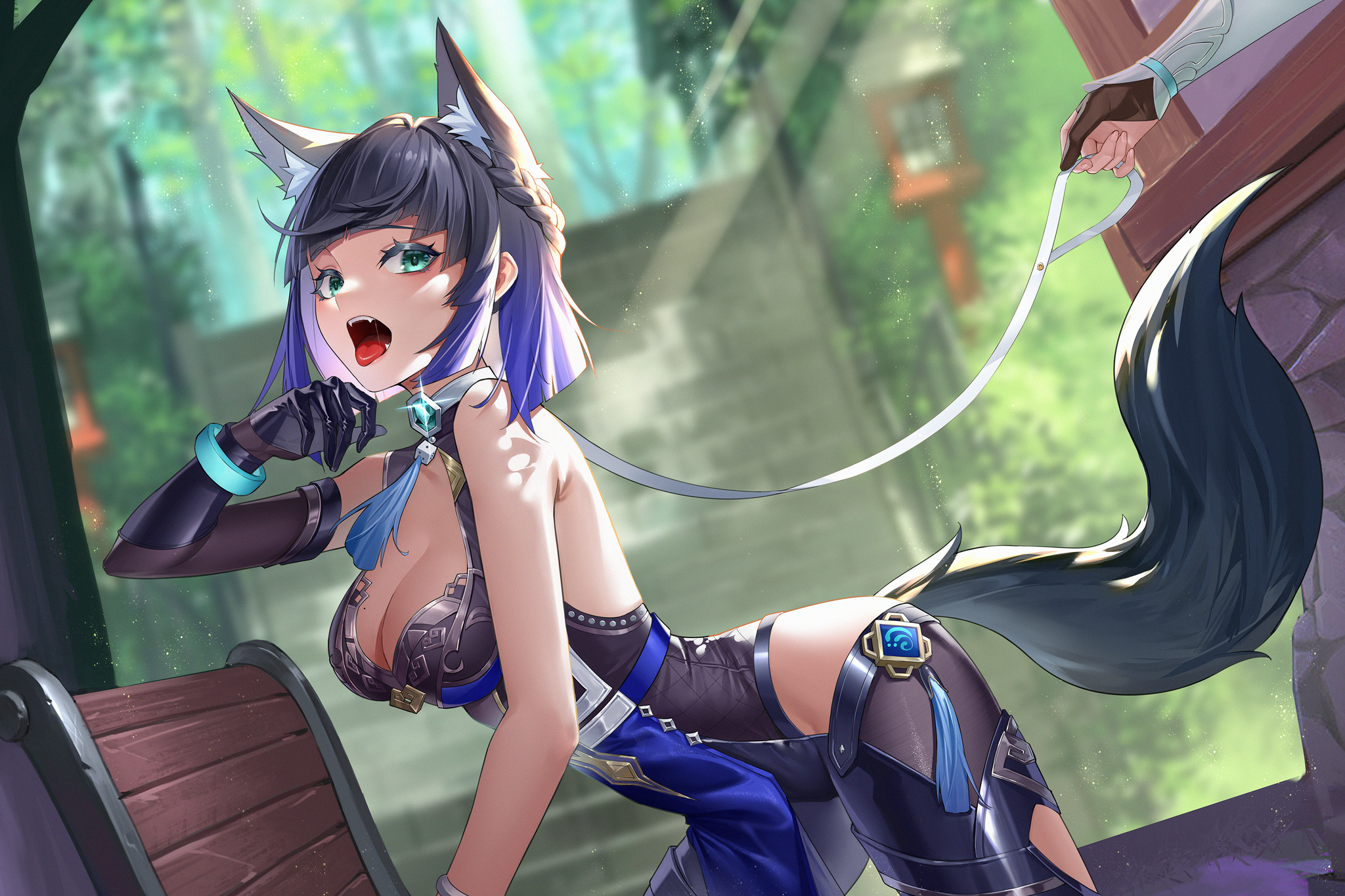 Ye Lan =) - NSFW, Genshin impact, Yelan (Genshin Impact), Anime art, Petplay, Animal ears