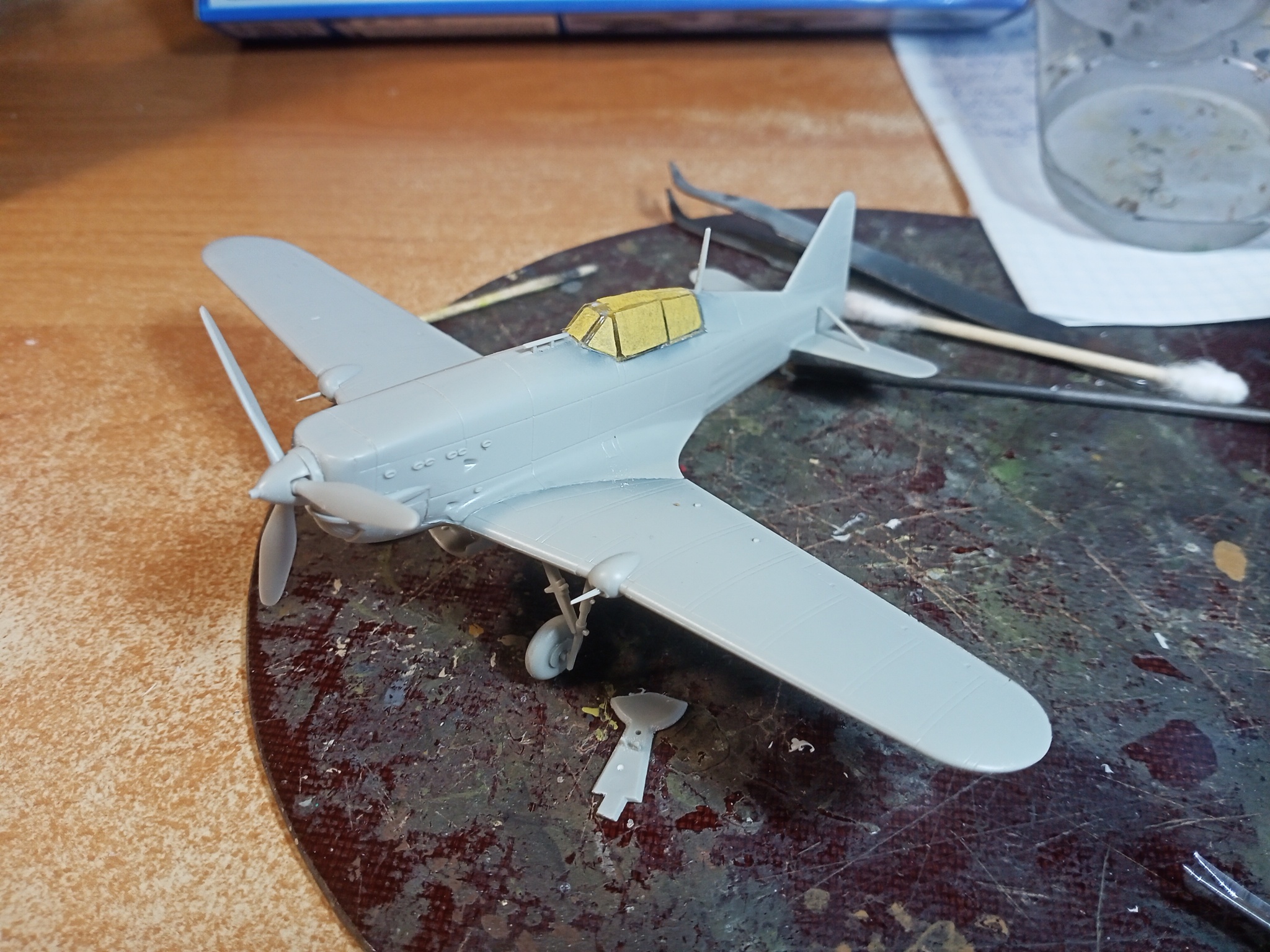 Morane-Saulnier M.S.406C-1 (1/72 Hobby Boss). Build Notes - My, Stand modeling, Modeling, Scale model, Hobby, Miniature, Painting miniatures, With your own hands, Needlework with process, Needlework, Aviation, The Second World War, Airplane, Prefabricated model, Assembly, Airbrushing, Overview, Fighter, Finland, France, Longpost