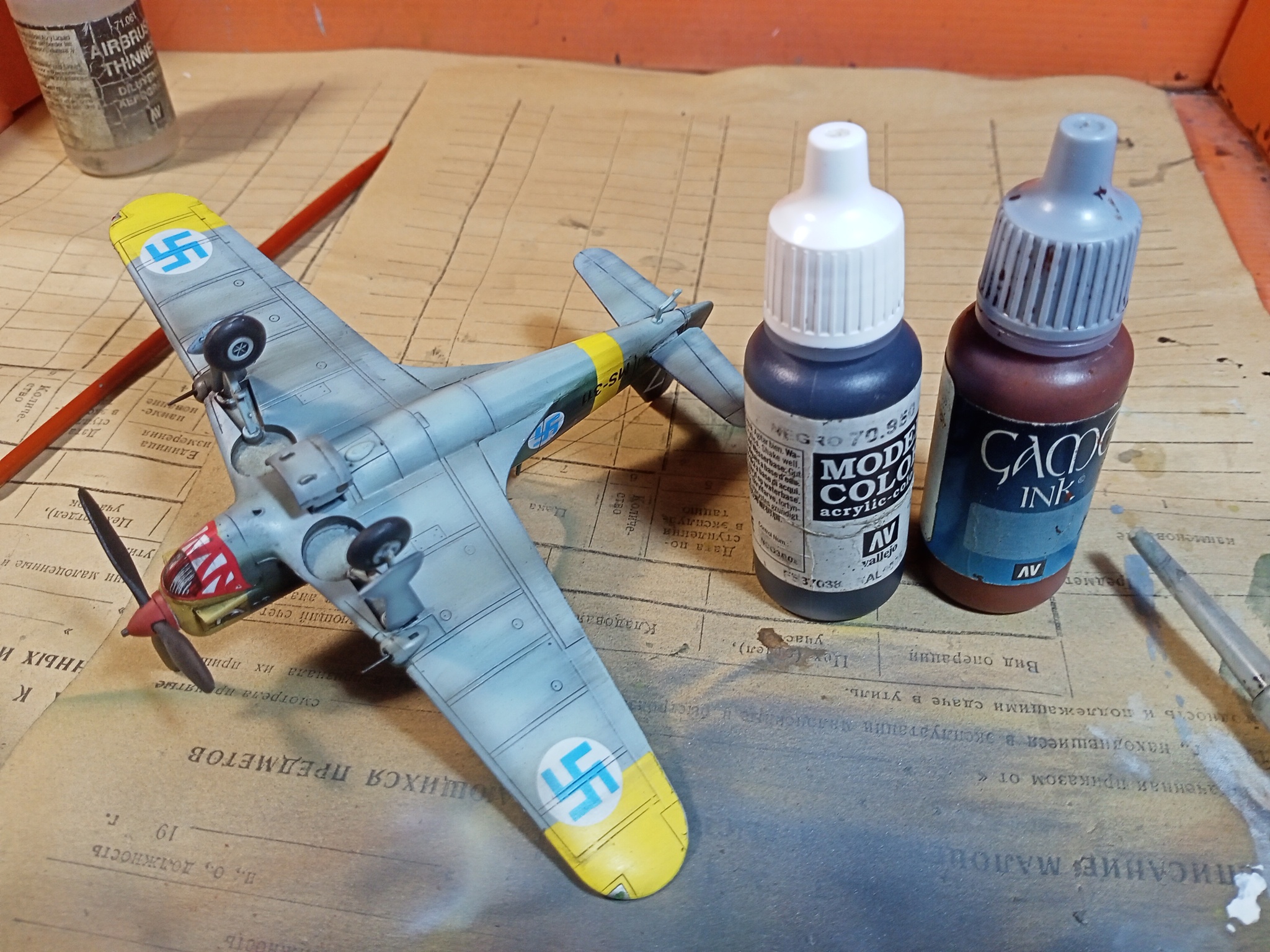 Morane-Saulnier M.S.406C-1 (1/72 Hobby Boss). Build Notes - My, Stand modeling, Modeling, Scale model, Hobby, Miniature, Painting miniatures, With your own hands, Needlework with process, Needlework, Aviation, The Second World War, Airplane, Prefabricated model, Assembly, Airbrushing, Overview, Fighter, Finland, France, Longpost