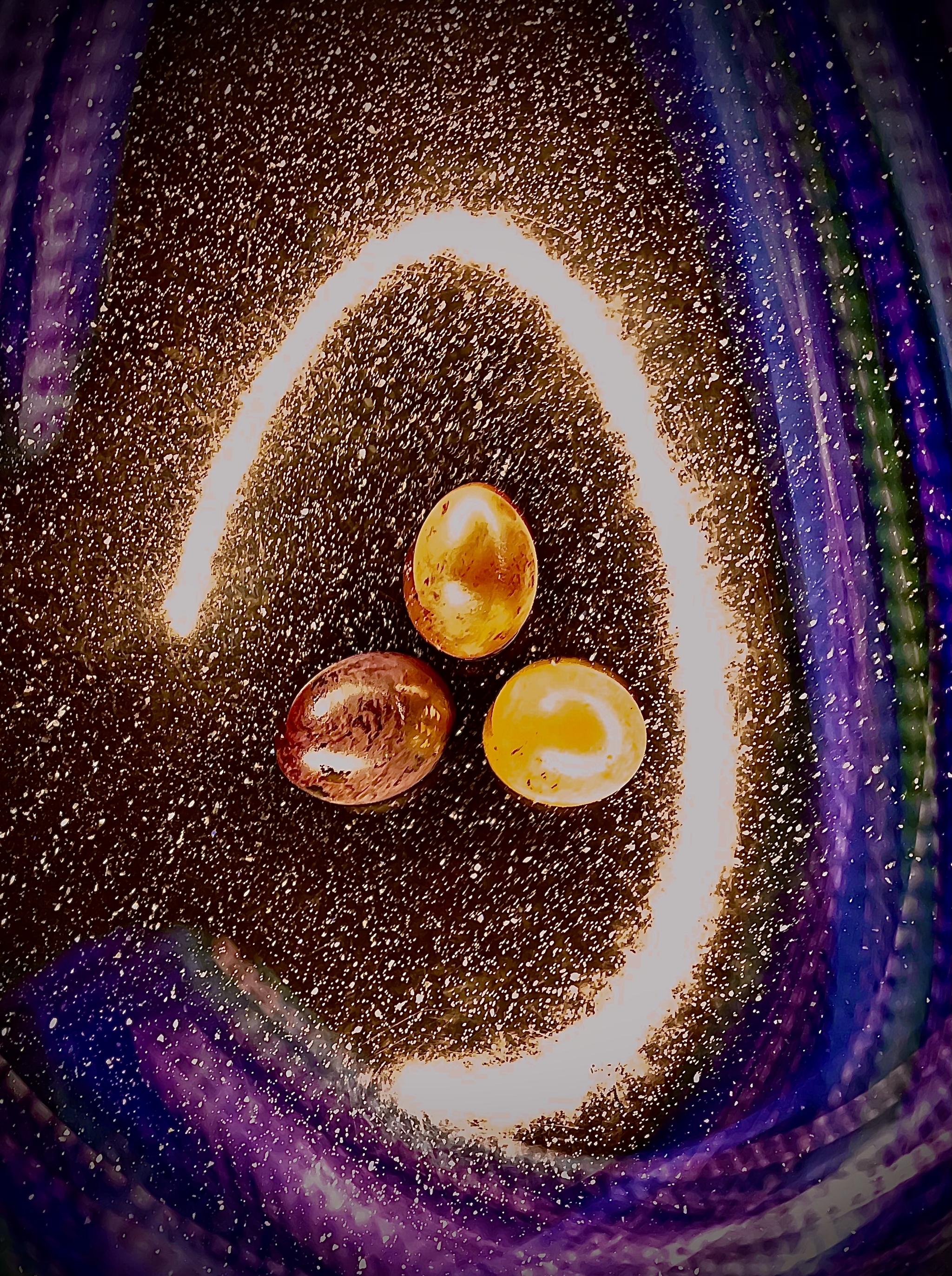 Space Eggs - My, Christ is risen, Easter, No filters, Unique original, Space, Gold