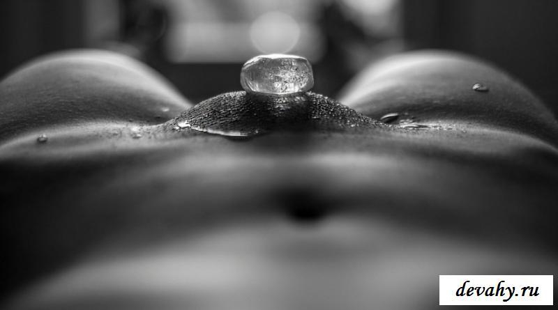 Black and white cooling - NSFW, Girls, Erotic, Pubis, Black and white photo