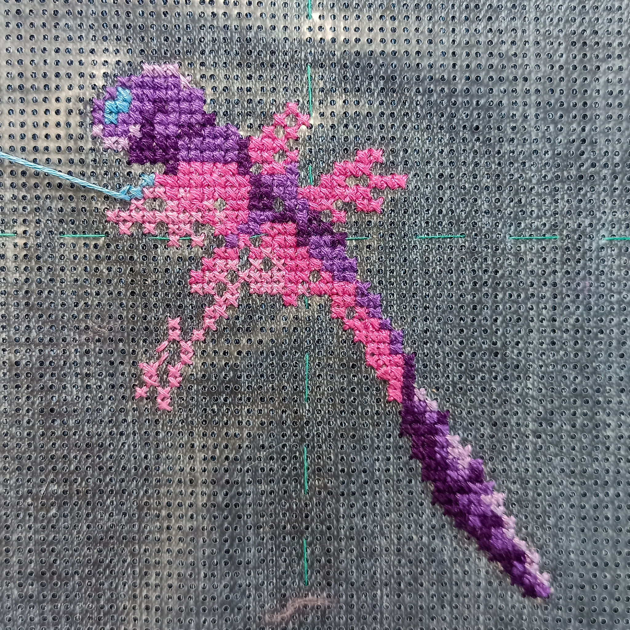 Embroidery on jeans. (Part 2) - My, Needlework, Handmade, Embroidery, Cross-stitch, Hobby, Creation, Art, cat, Dragonfly, Denim, Cloth, Longpost