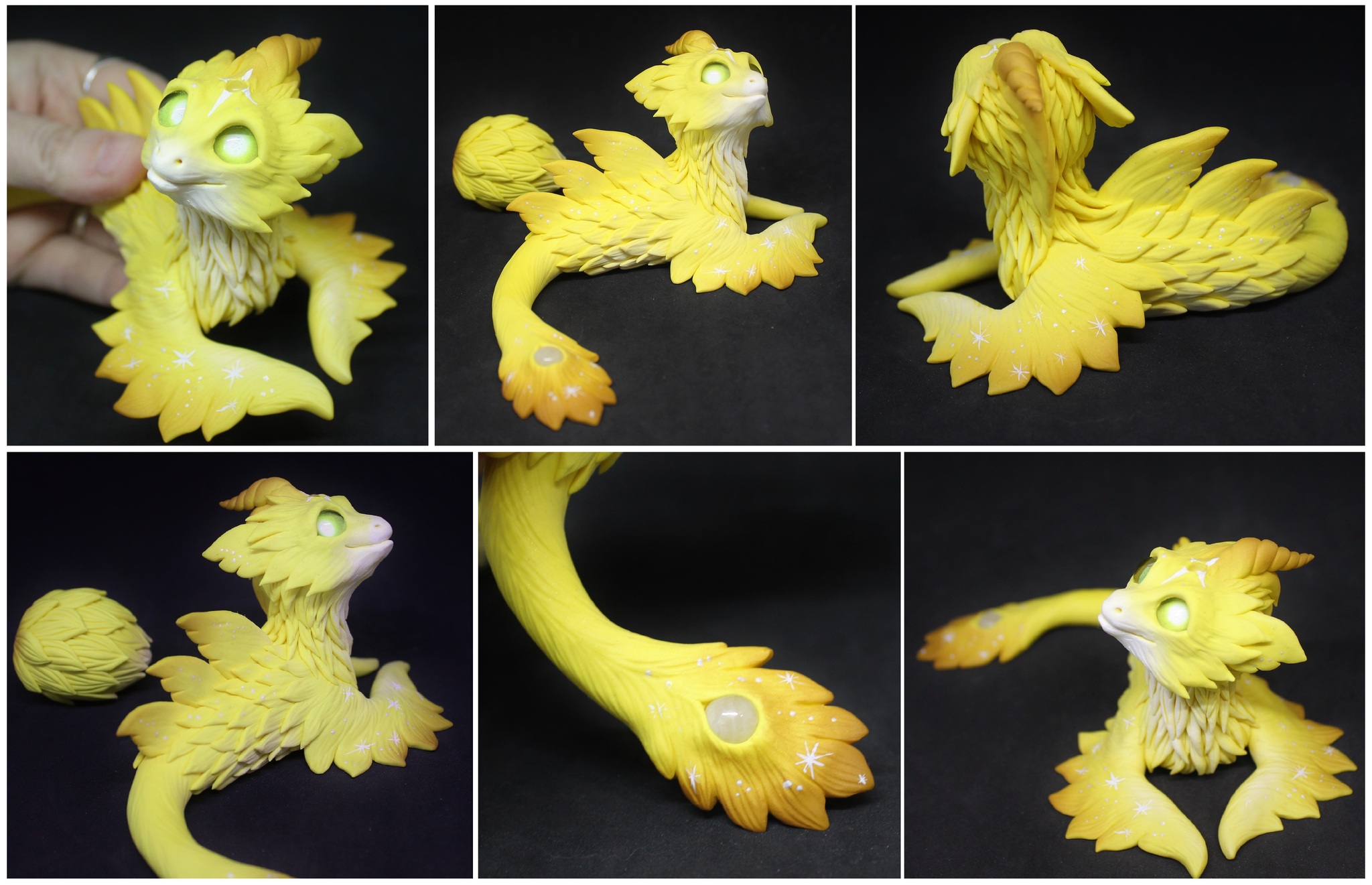 More coral dragons - My, Polymer clay, Лепка, Needlework without process, Handmade, Figurines, The Dragon, Longpost