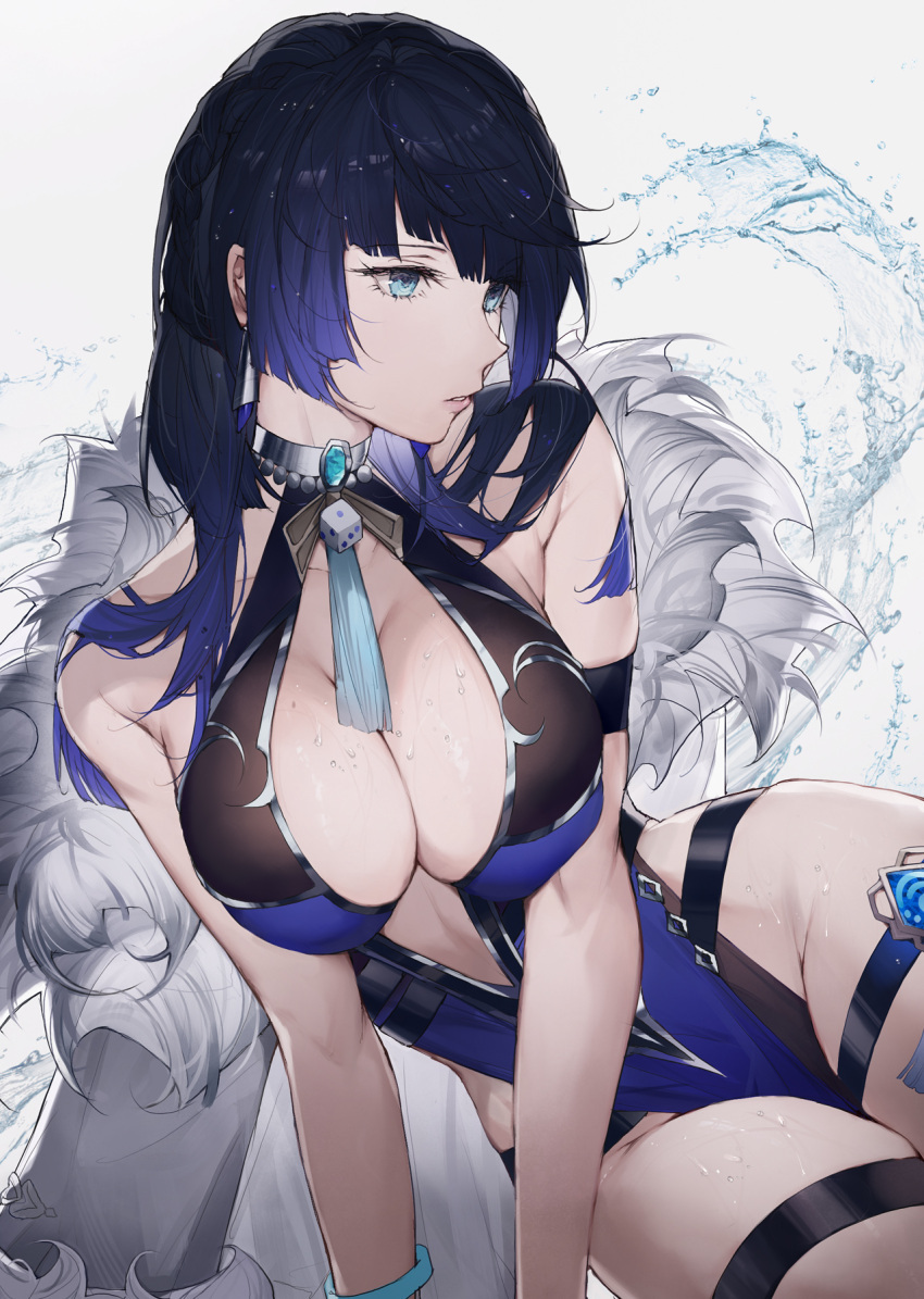 Yelan - NSFW, Drawing, Genshin impact, Yelan (Genshin Impact), Girls, Booty, Erotic, A selection, Anime art, Art, Longpost