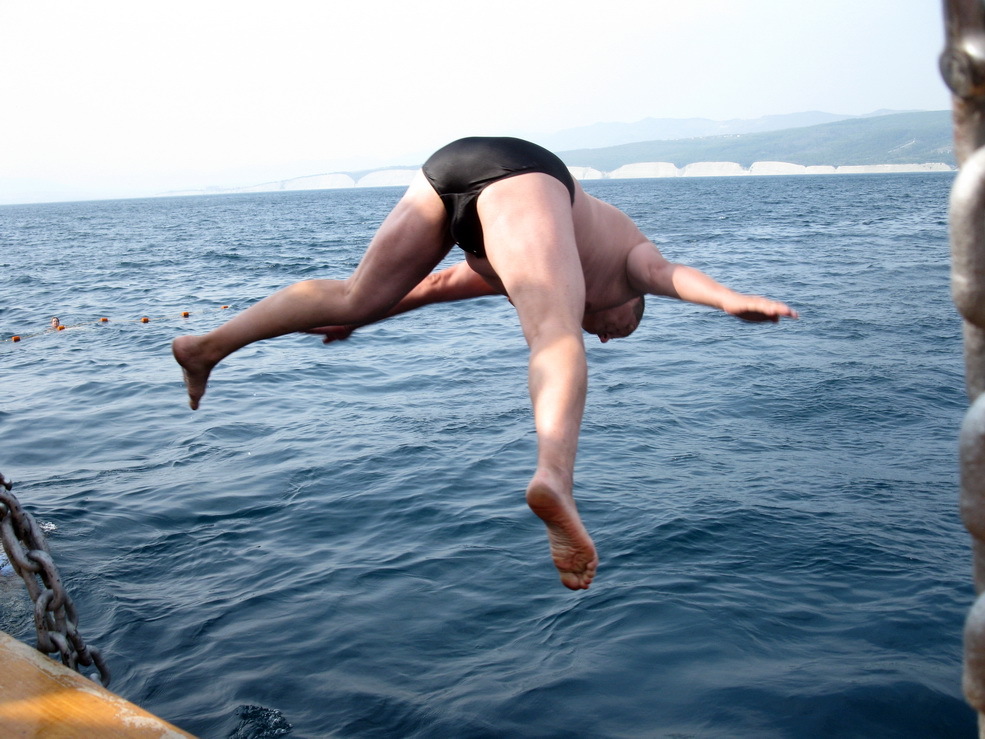 Lucky shot: Beautiful jump - My, Sea, Diving, Summer, The photo