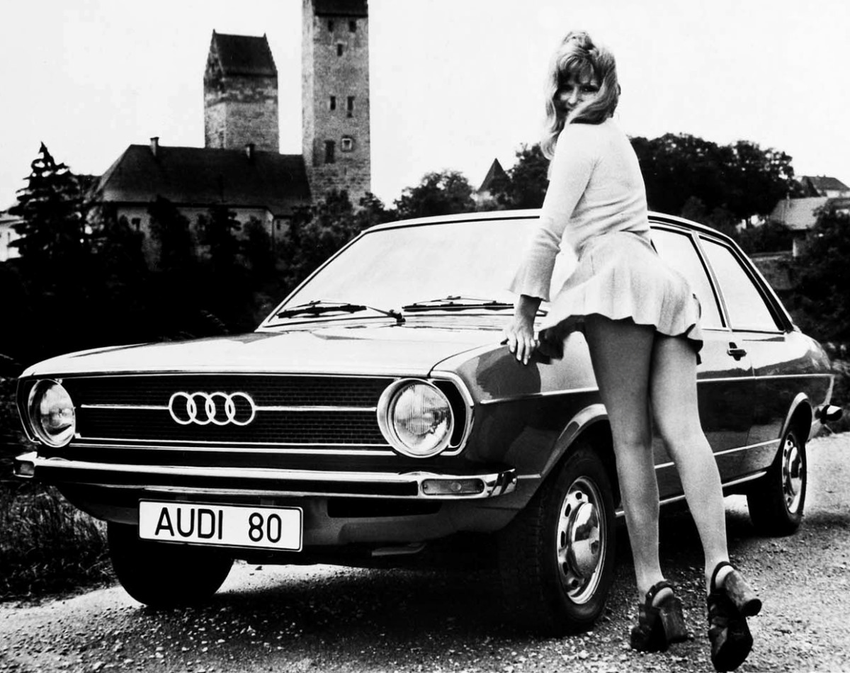 Promotional photos of the audi 80 car of 1972 - Auto, Audi, Advertising, Girls, Longpost