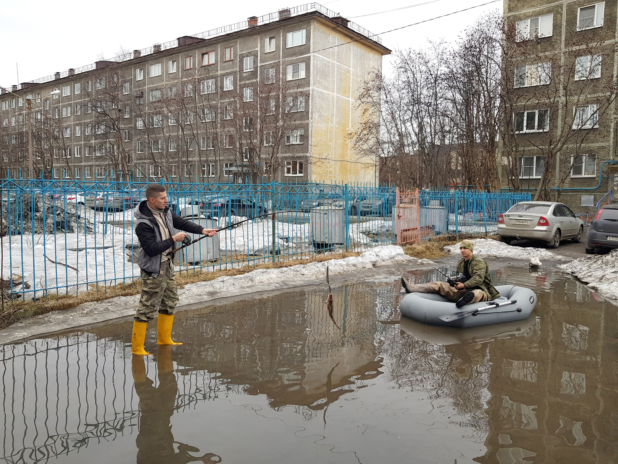 Come to us, in Murmansk, we have yard fishing - My, Murmansk, Murmansk region, Fishing, Longpost