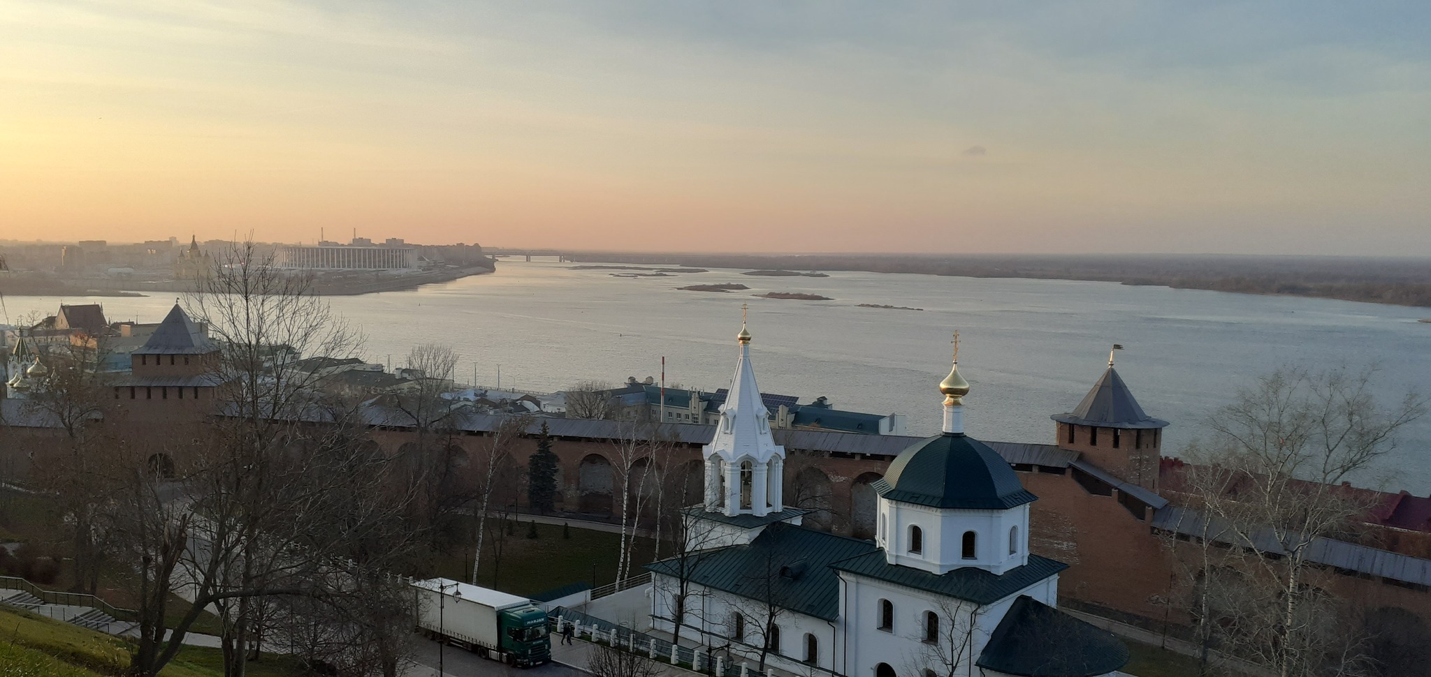 Вид из кремля - Моё, Нижний Новгород, Кремль, Вечер, Закат, Фотография