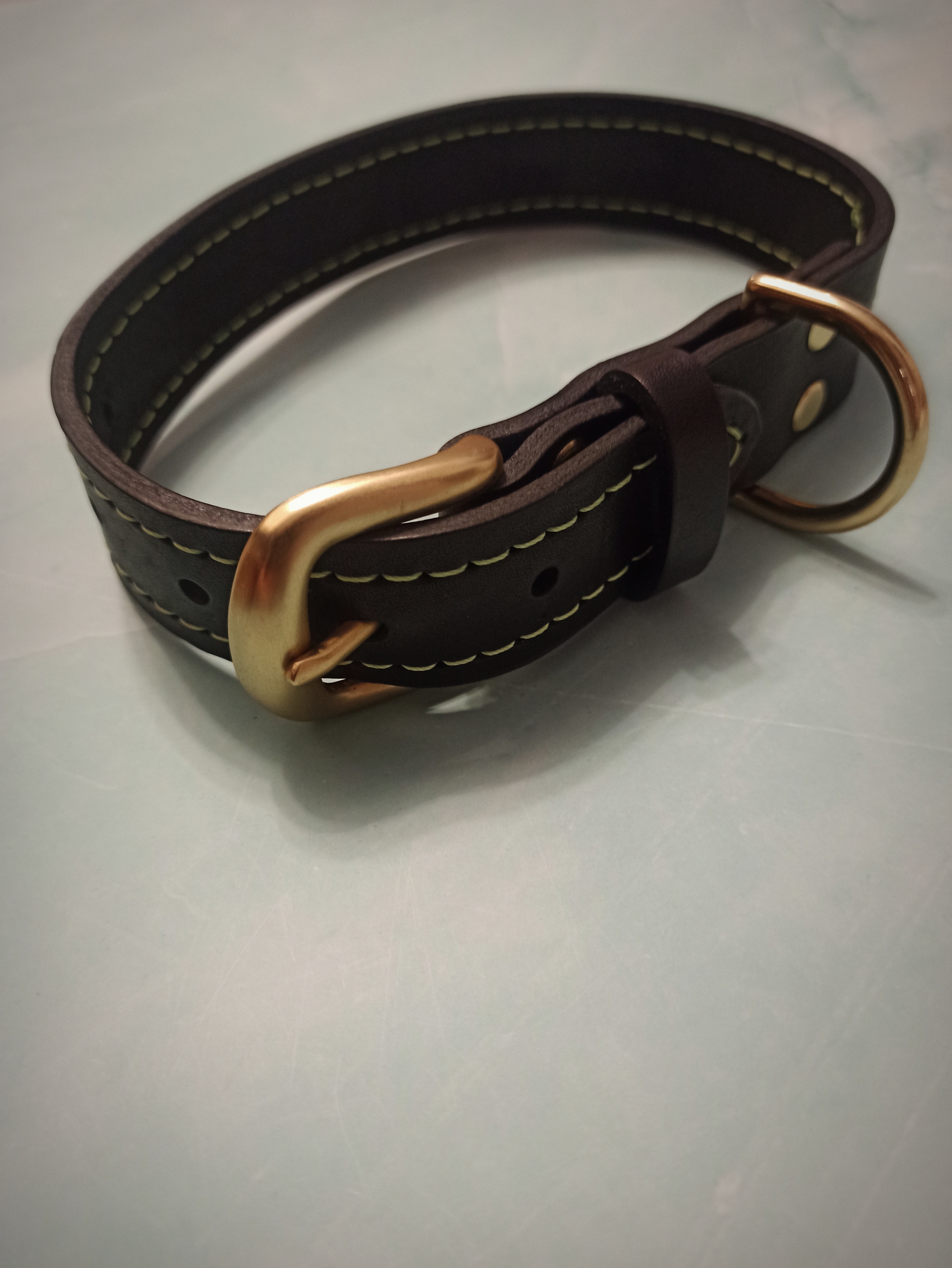 Tanning or a fascinating hobby - My, Handmade, Leather products, Belt, Sheath, Collar, Longpost