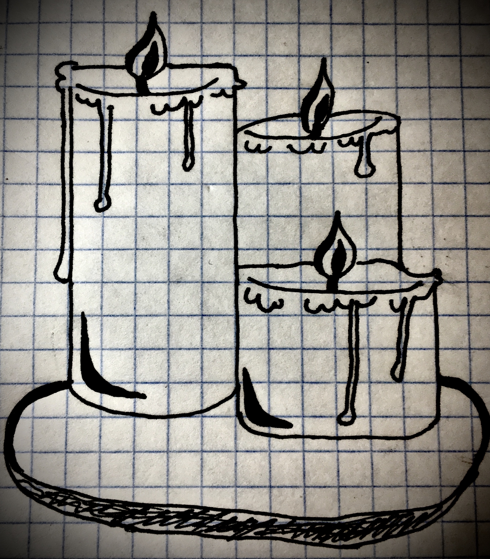 Candles - My, Candle, Art, Gel pen