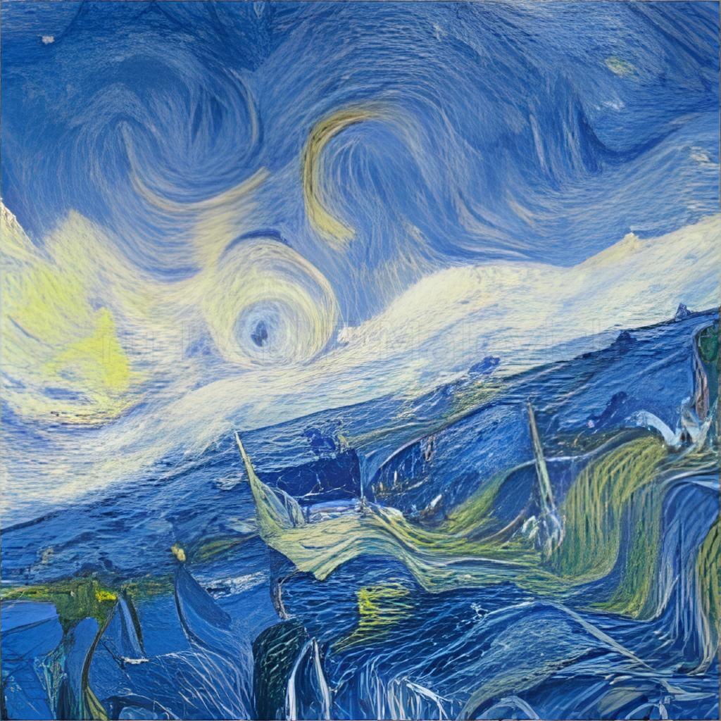 Нейросеть придумала продолжение на рисунки Ван Гога