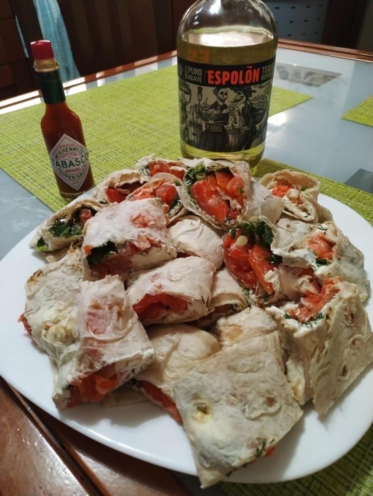 Tequila. On the poor and on the rich - My, Tequila, Snack, Salmon, Longpost, Recipe