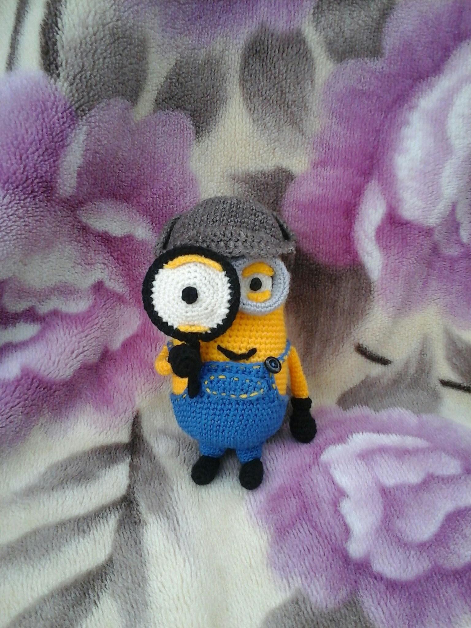 Bin with minions - My, Hobby, Knitted toys, Knitting, Crochet, Needlework without process, Minions, Toys, Longpost