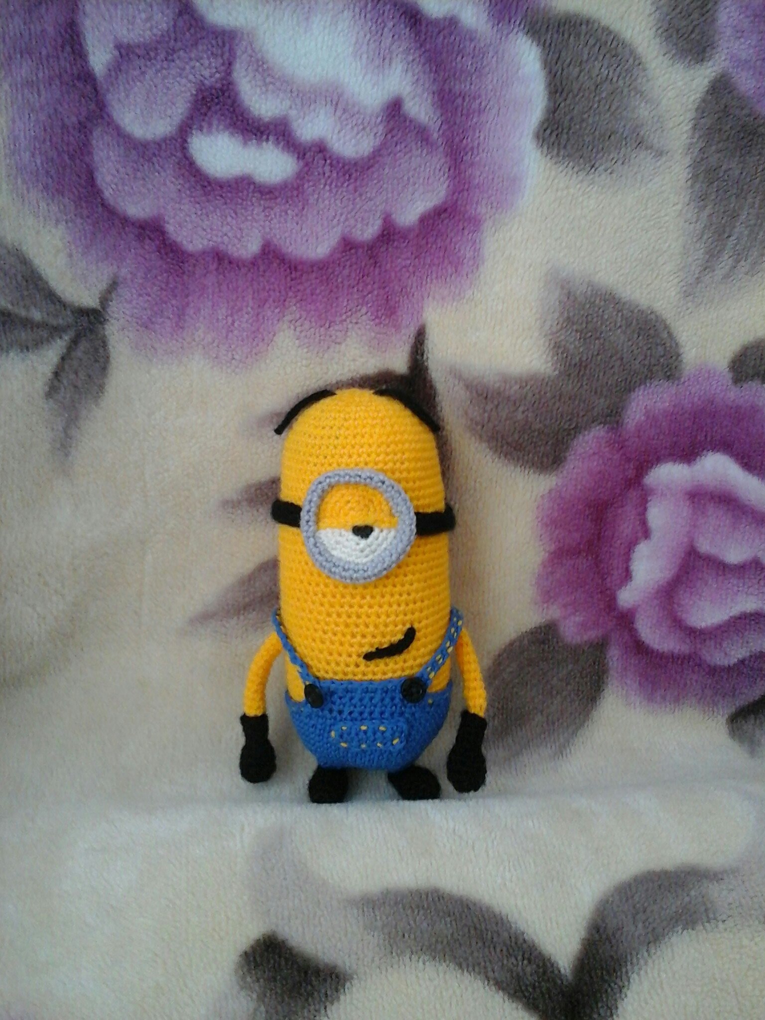 Bin with minions - My, Hobby, Knitted toys, Knitting, Crochet, Needlework without process, Minions, Toys, Longpost