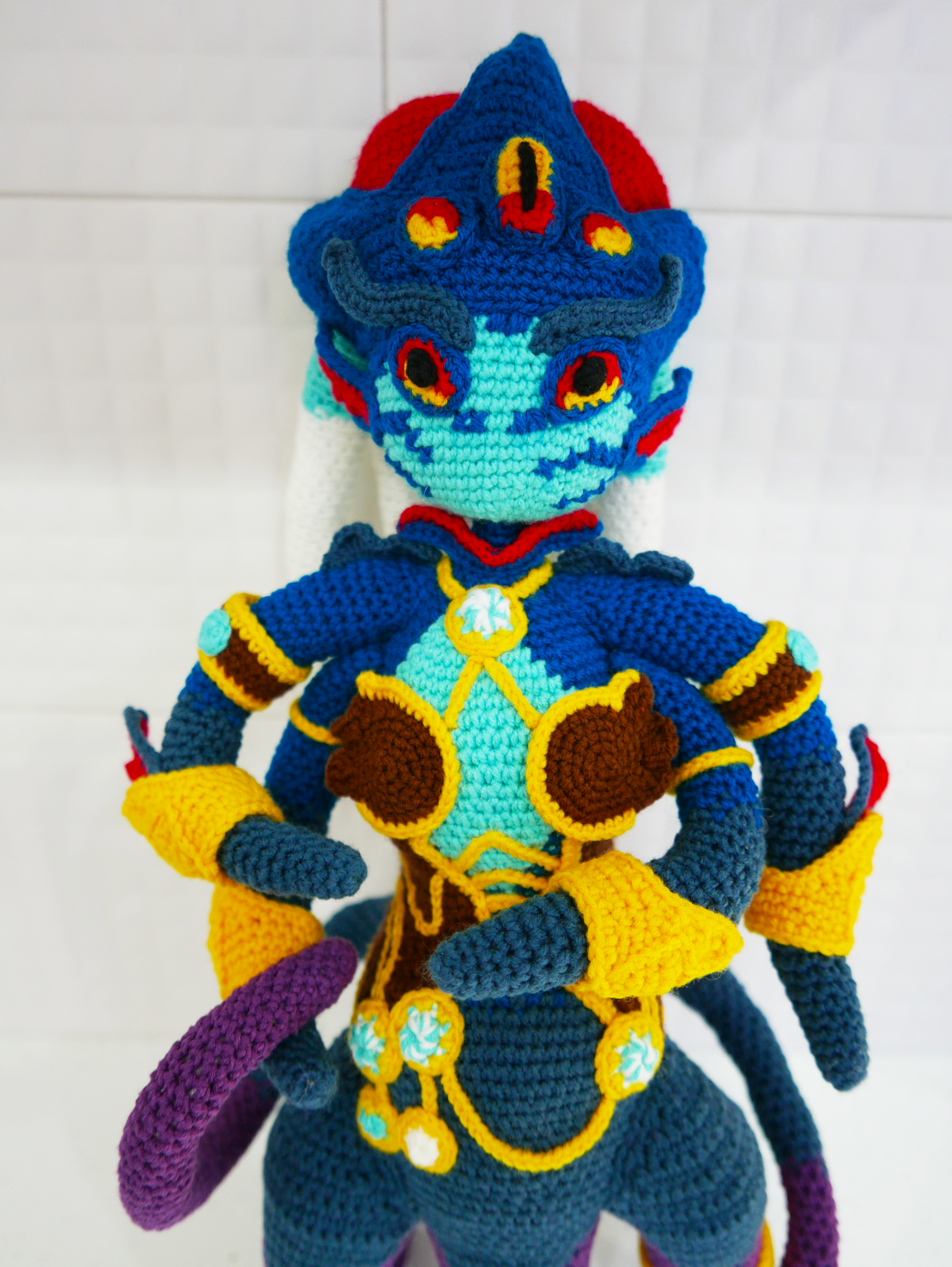 Queen Azshara - My, Amigurumi, Crochet, Knitted toys, Needlework without process, World of warcraft, Naked, Longpost, Azshara