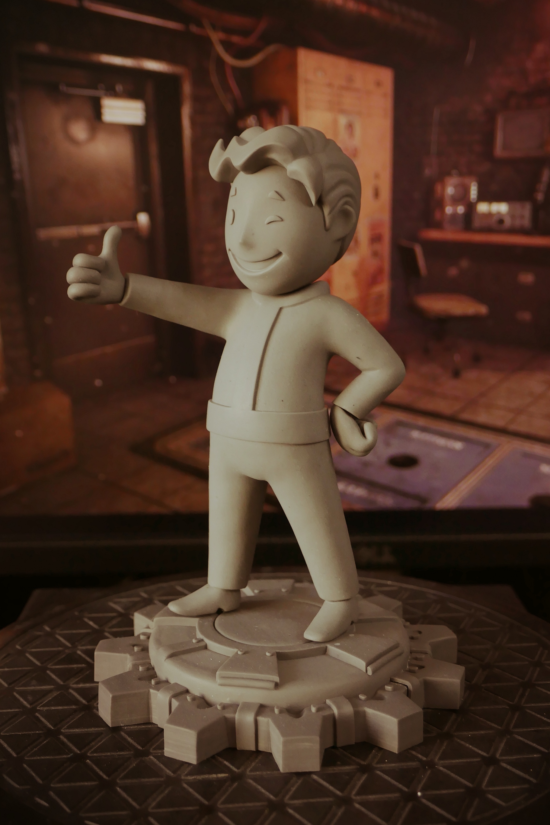 Vault-boy, handmade figurine - My, Fallout, Fallout 4, Vault boy, Game art, Games, Gamers, Asylum, Sculpture, Figurines, Handmade, Longpost