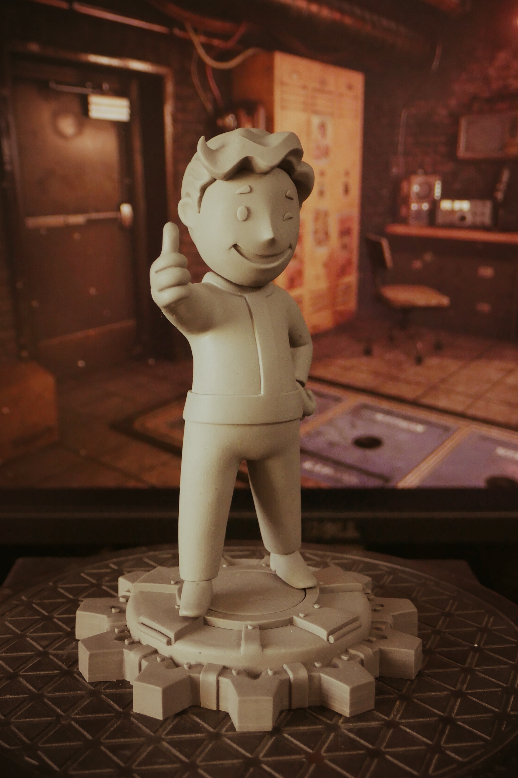 Vault-boy, handmade figurine - My, Fallout, Fallout 4, Vault boy, Game art, Games, Gamers, Asylum, Sculpture, Figurines, Handmade, Longpost