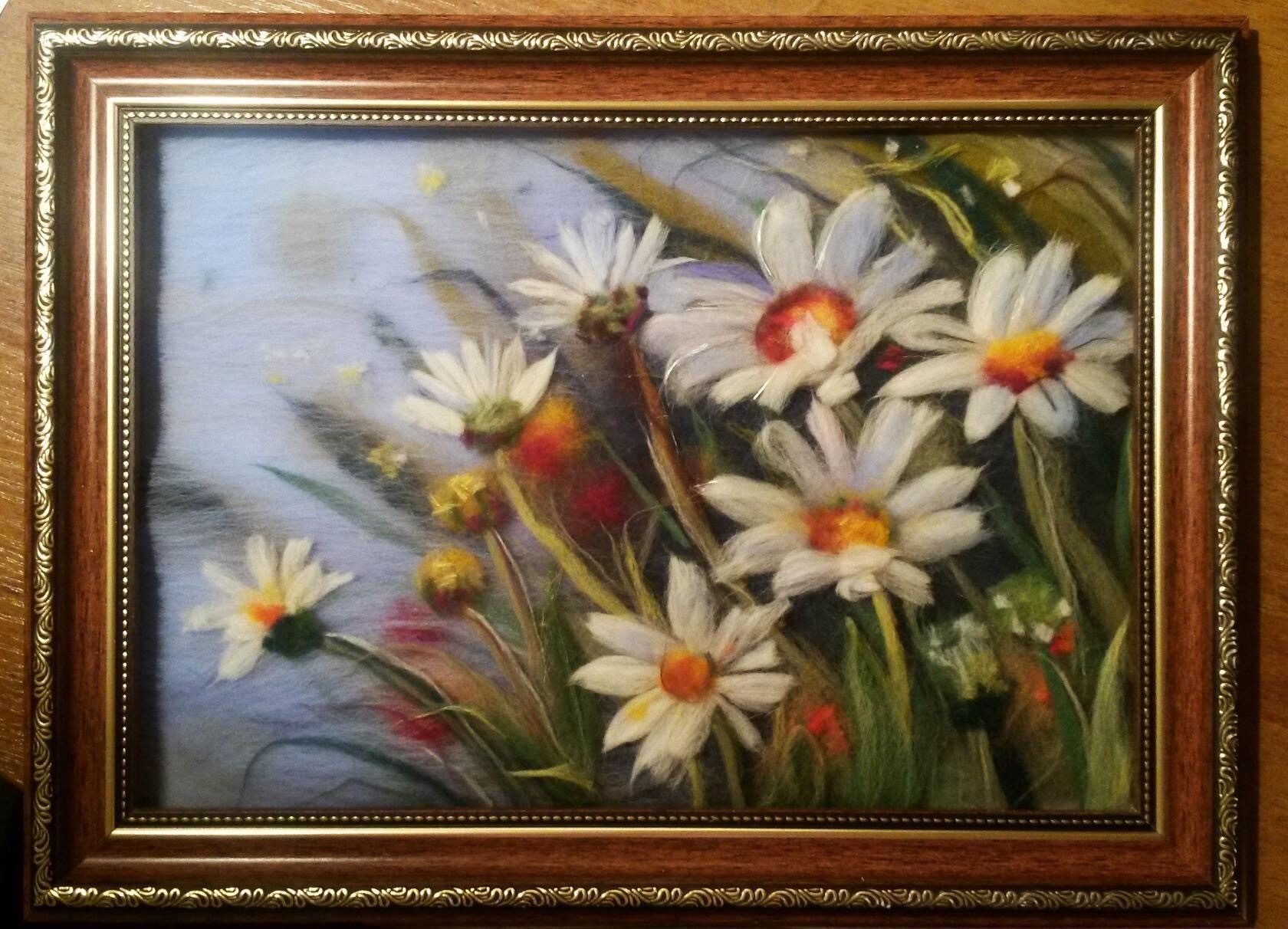 Mood I want to share - My, Hobby, Needlework, Wool painting, Longpost, Needlework without process