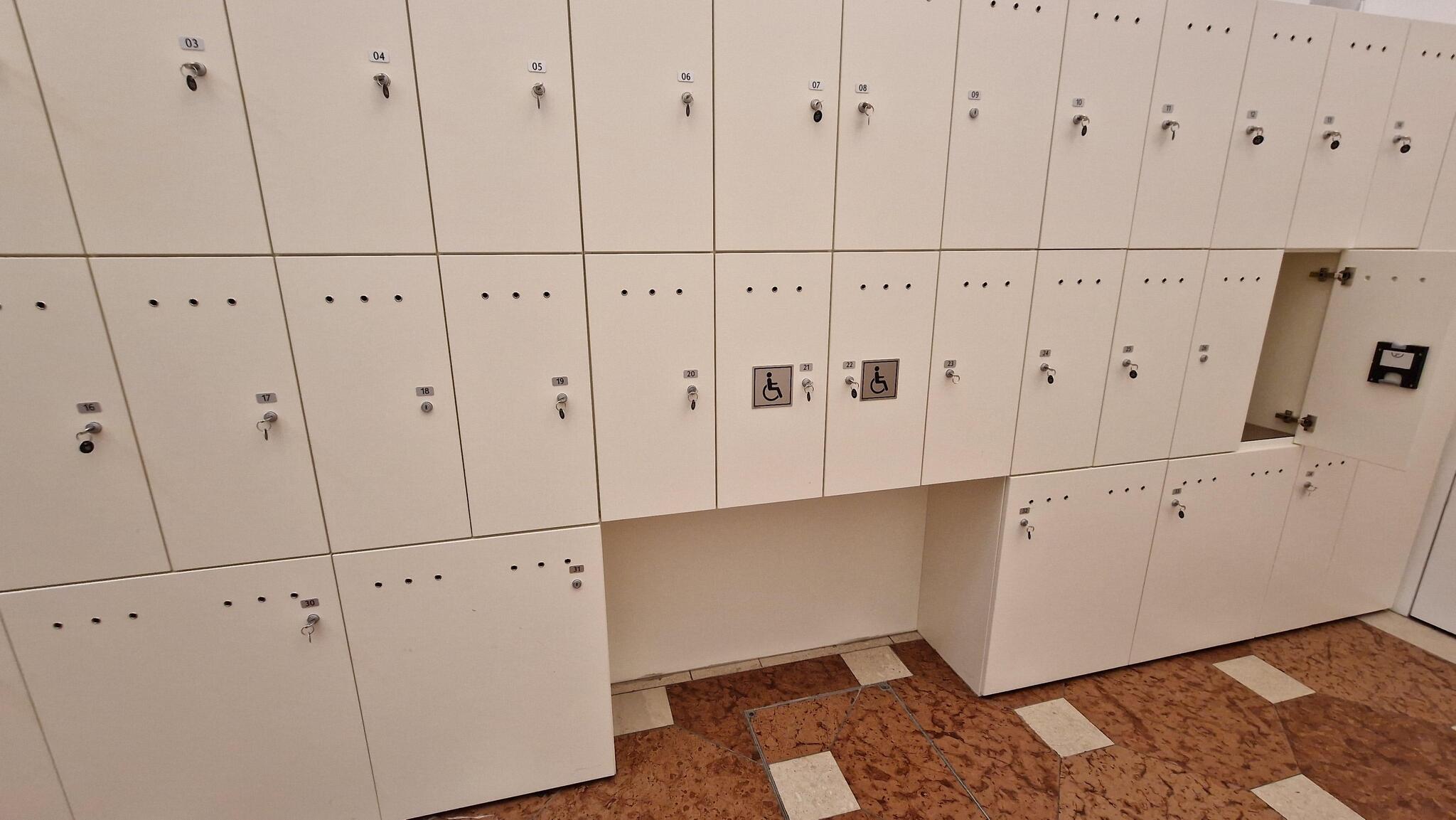 Lockers for people with disabilities - Personal lockers, Disabled carriage, Convenience