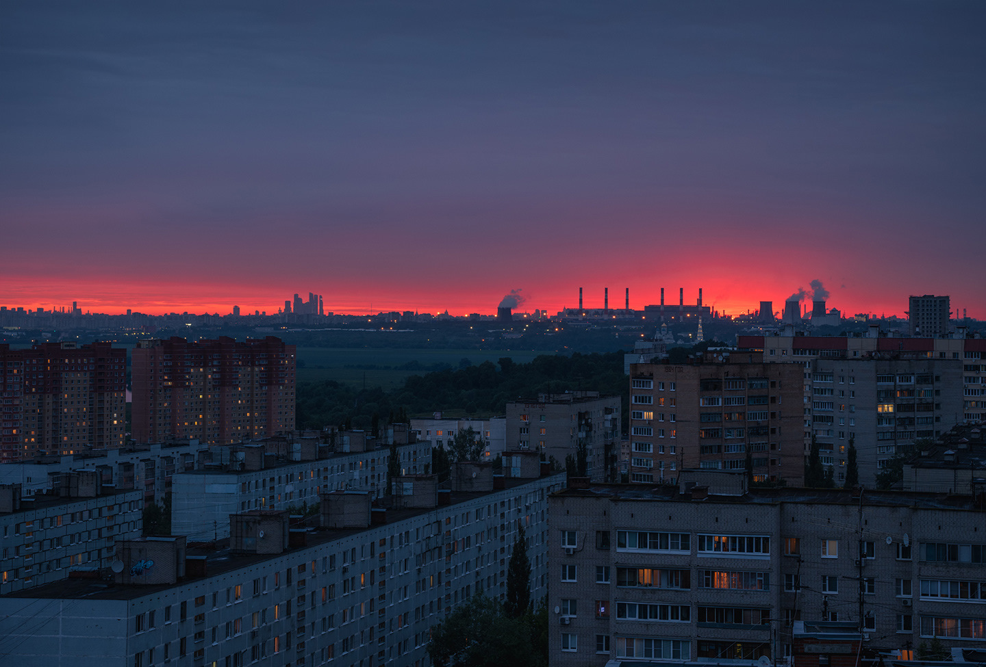 Sunset Glow - Sunset, beauty, Moscow, The photo, Sky