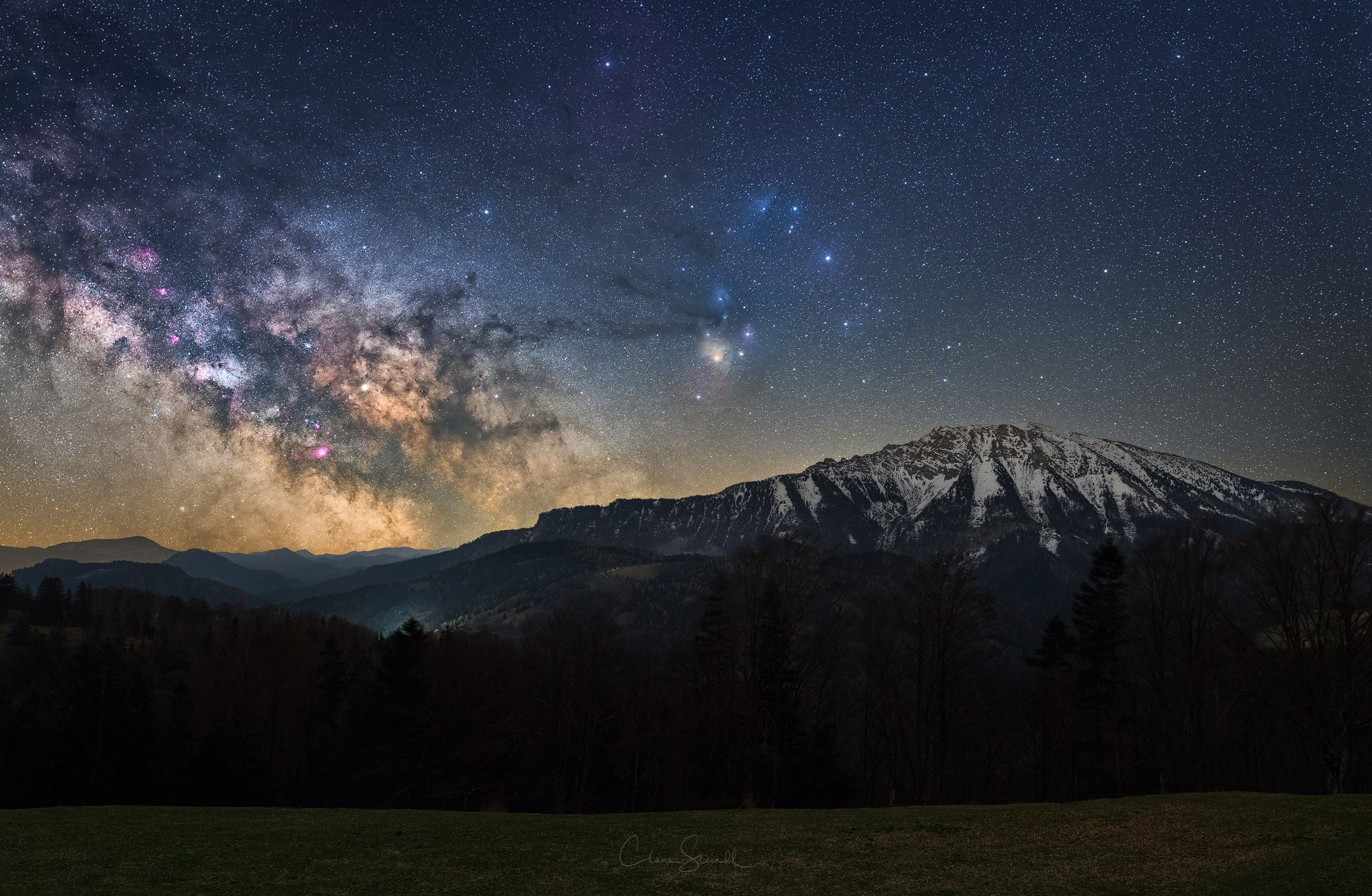 Milky Way - Milky Way, Astrophoto, Landscape, Stars, Sky, Starry sky