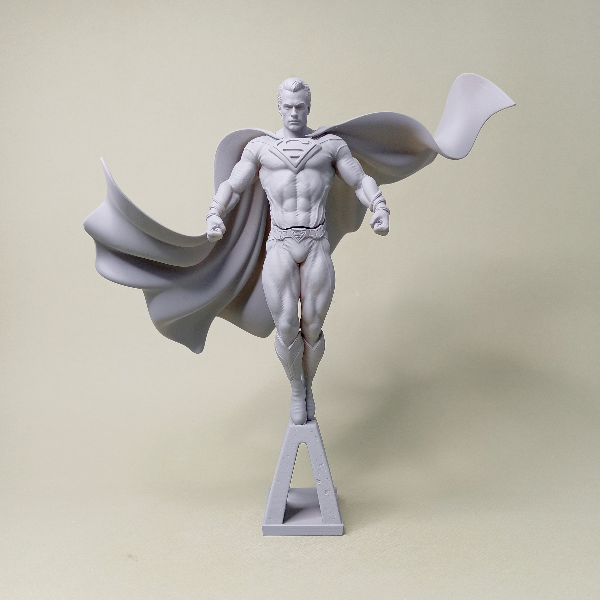 Man of Steel - My, 3D печать, 3D, Miniature, Figurines, Sculpture, Dc comics, Superheroes, Superman, Man of Steel, Longpost, Needlework without process