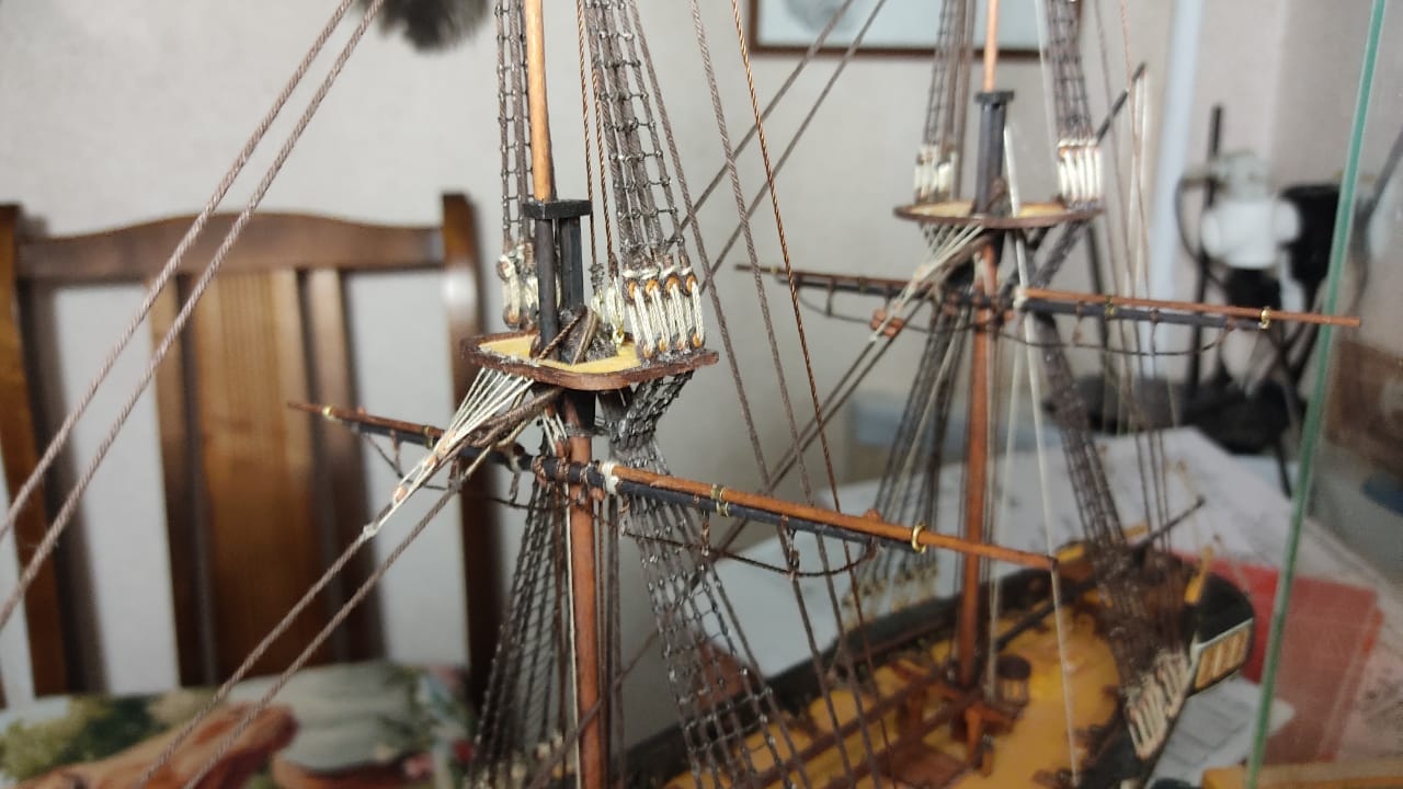 Model of the brig Mercury. Part 10. Still ranging - My, Modeling, Stand modeling, Scale model, Wood products, Longpost