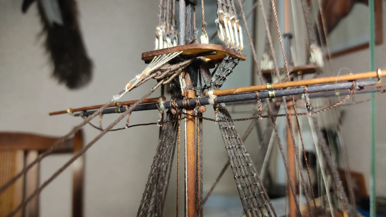 Model of the brig Mercury. Part 10. Still ranging - My, Modeling, Stand modeling, Scale model, Wood products, Longpost